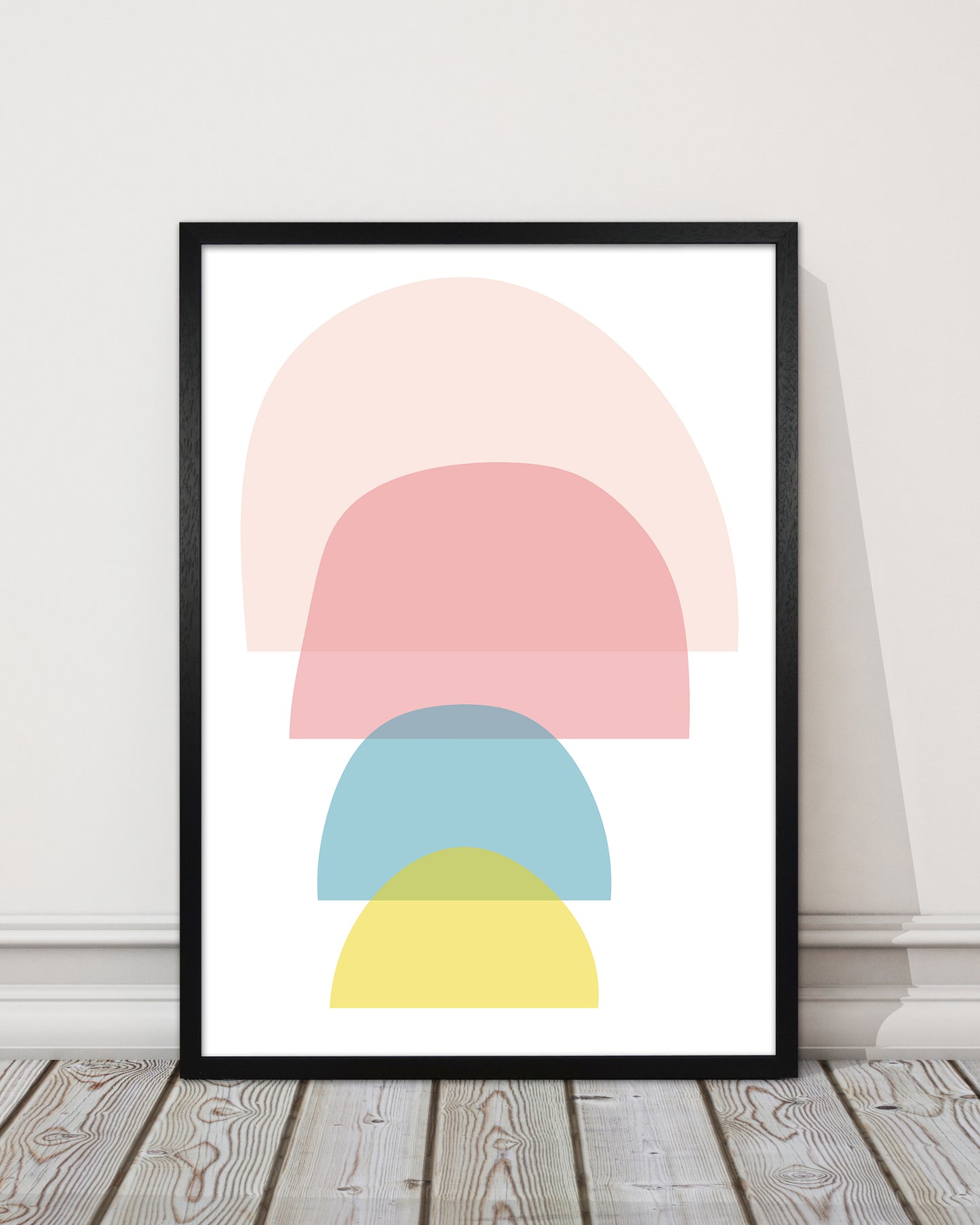 Four Coloured Half Pebbles Original