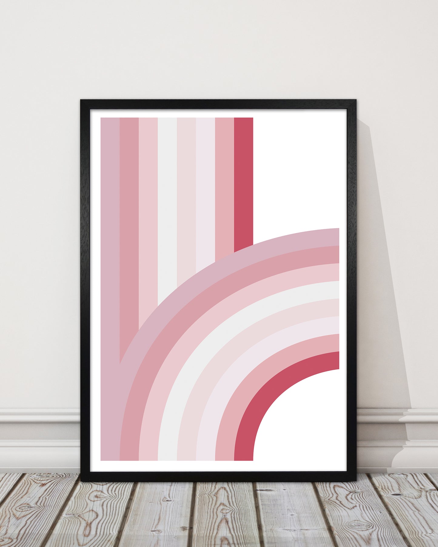 Pink Nursery Rainbow Wall Art