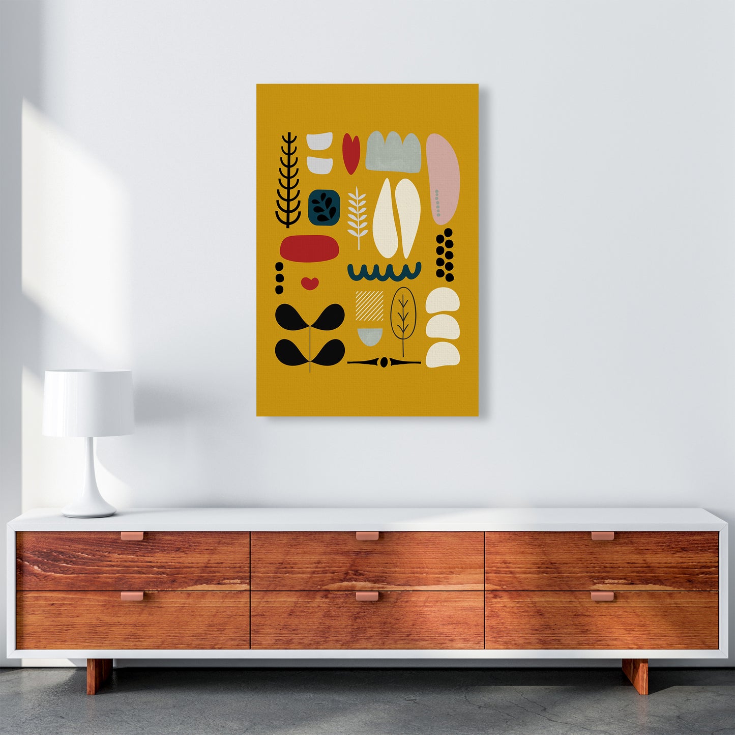 Scandinavian Shapes Artwork Original A1 Canvas