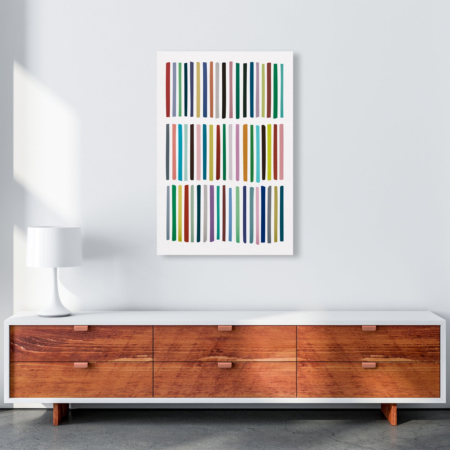 Scandinavian Lines Artwork Original A1 Canvas