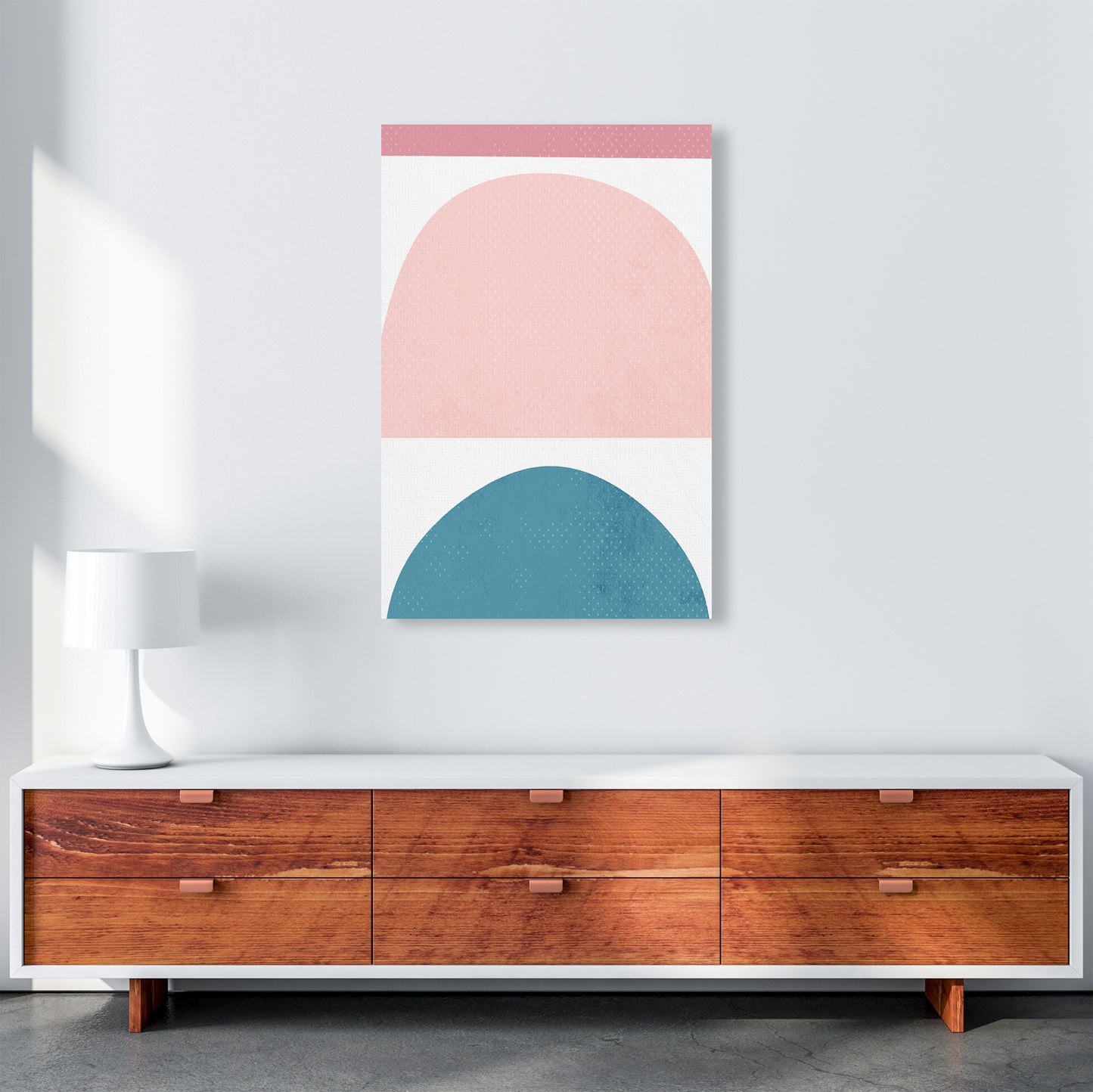 Abstract Blue and Pink Original A1 Canvas