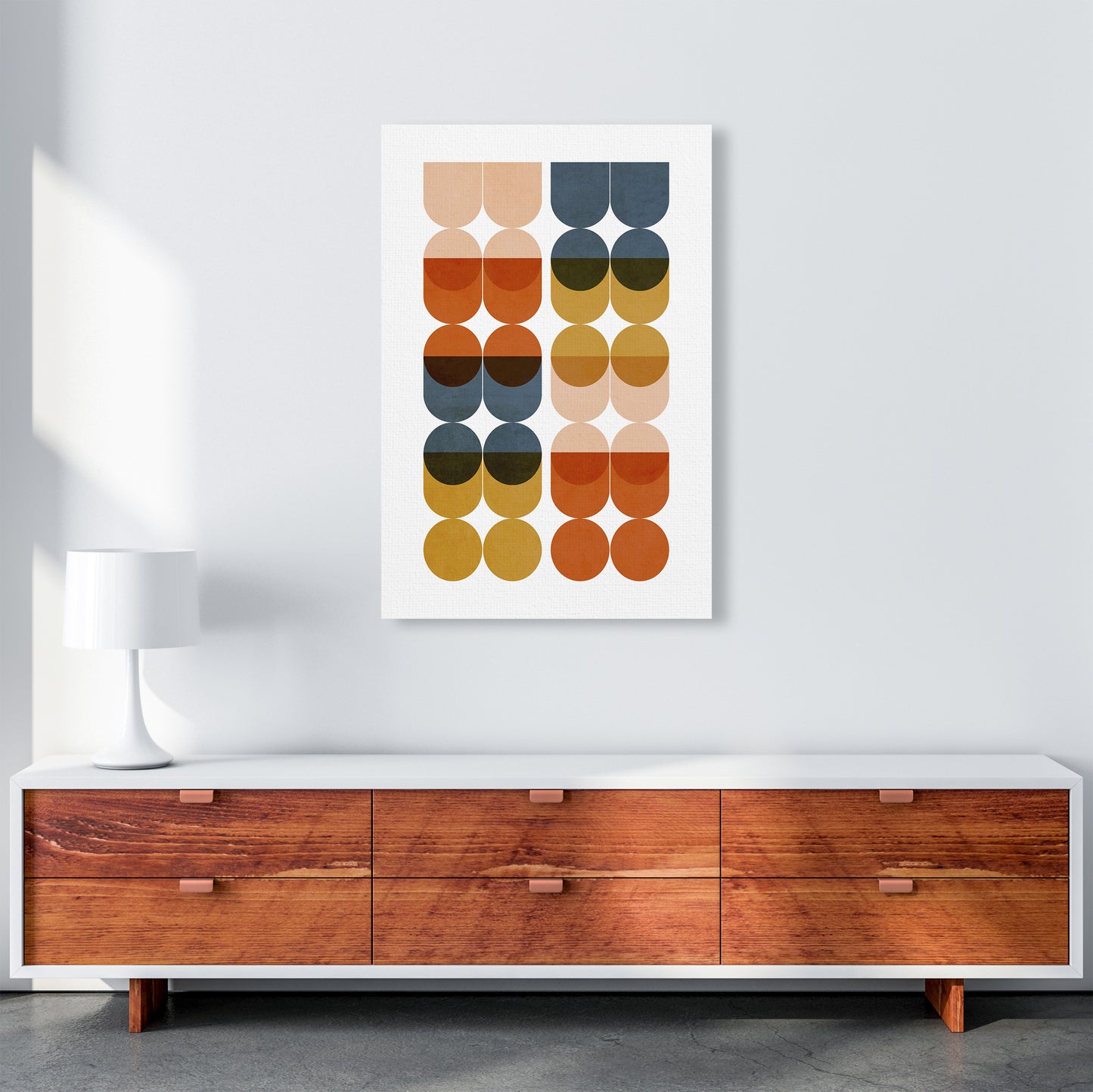 Mid Century Modern Set of 2 A Original A1 Canvas