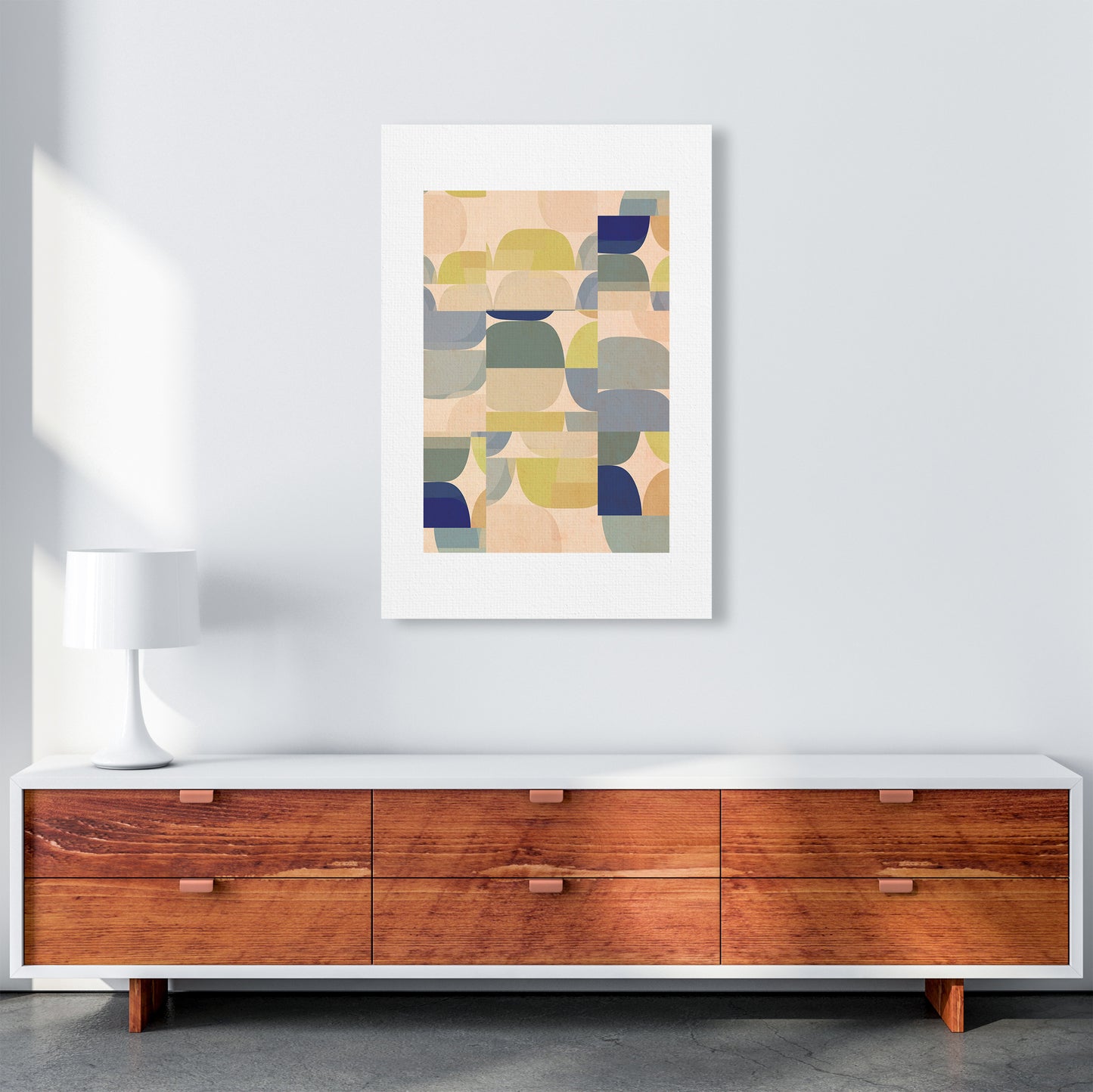 Abstract Prints Pastel B A1 Canvas