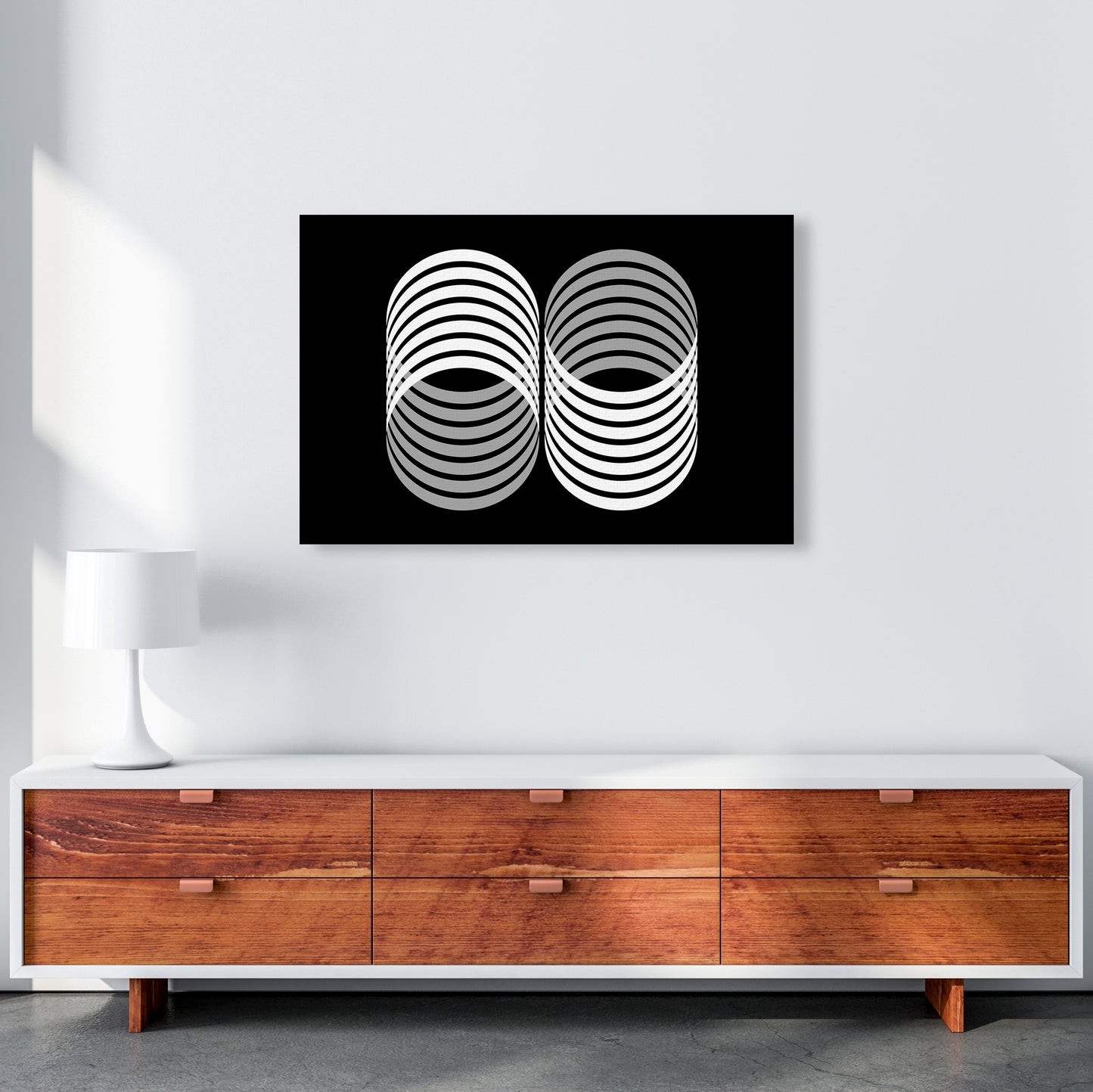 Abstract Modern Shapes Landscape Original A1 Canvas