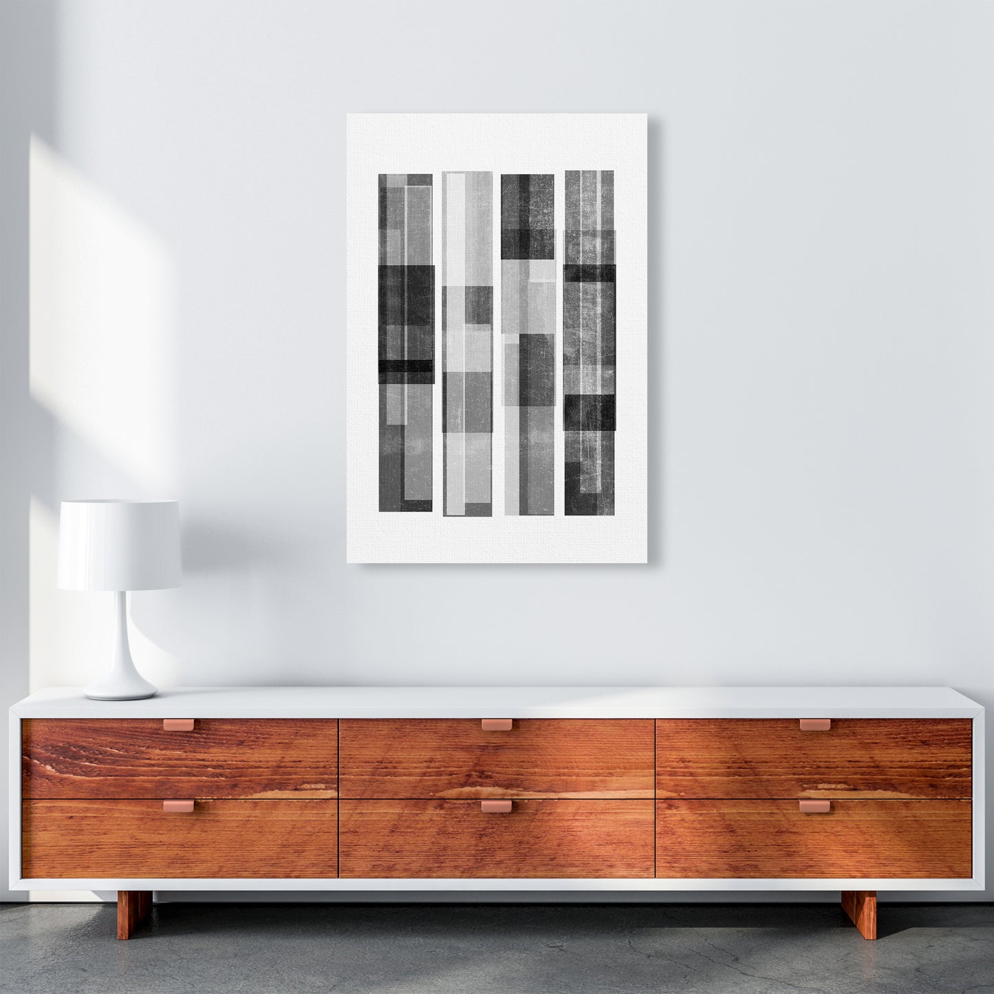 Black and White Abstract Negatives A1 Canvas