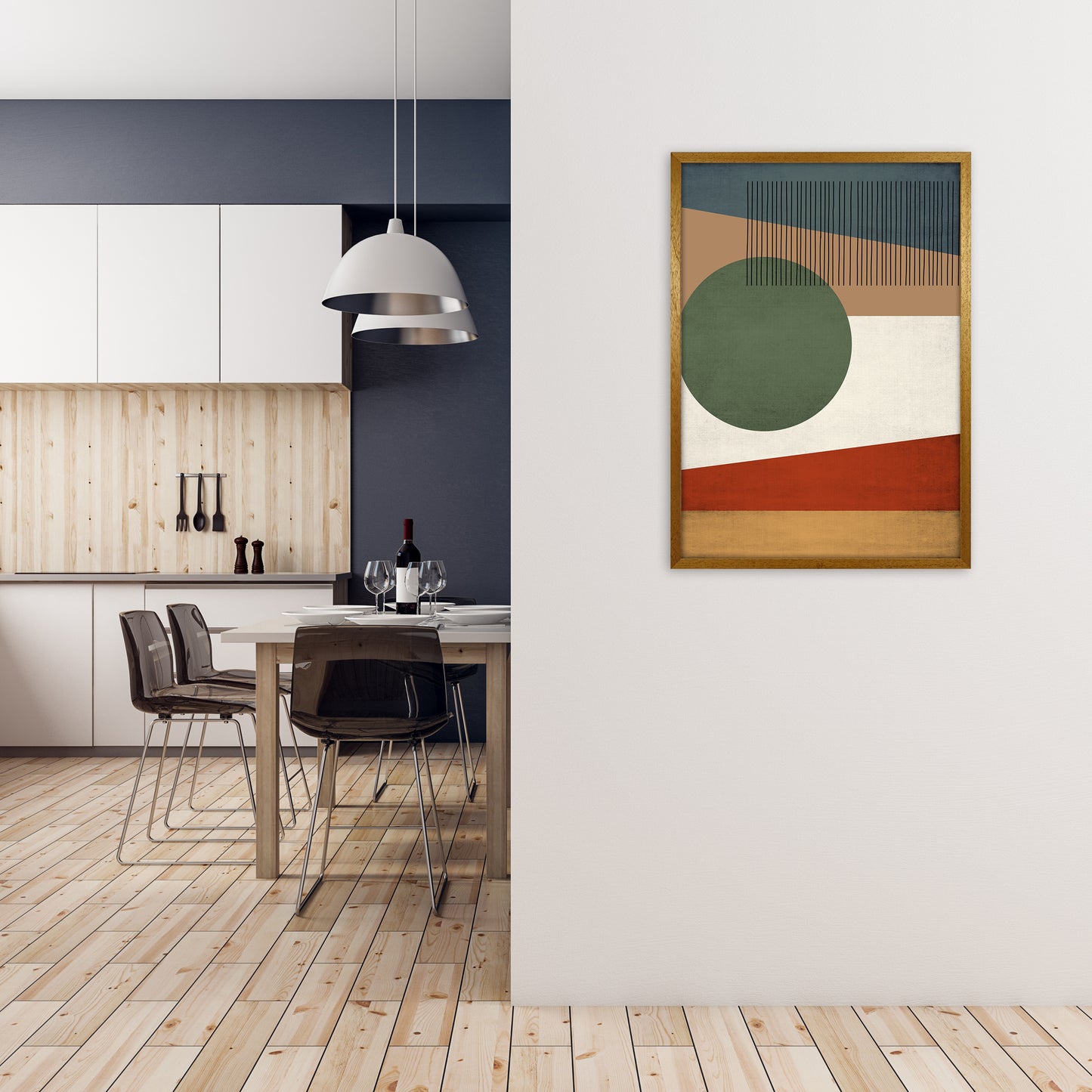 Abstract Wall Art Earth Tones A1 Print Only