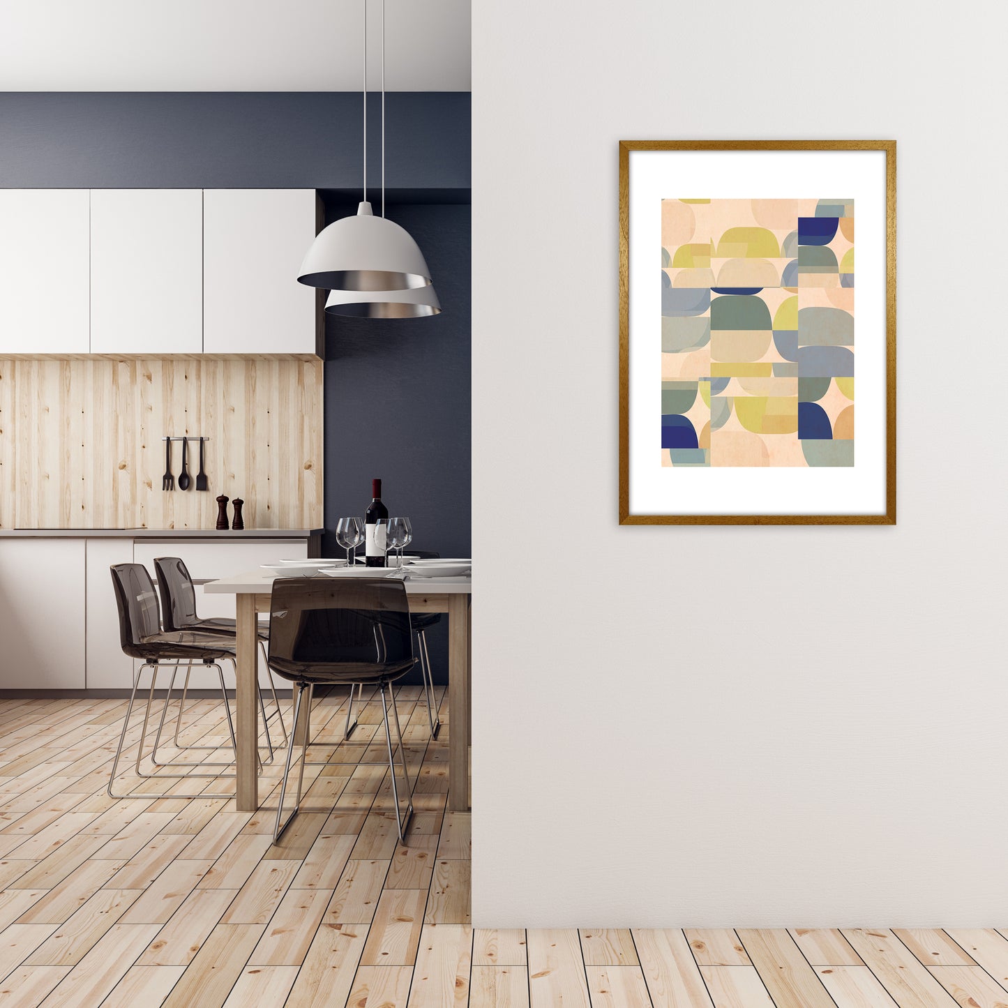 Abstract Prints Pastel B A1 Print Only