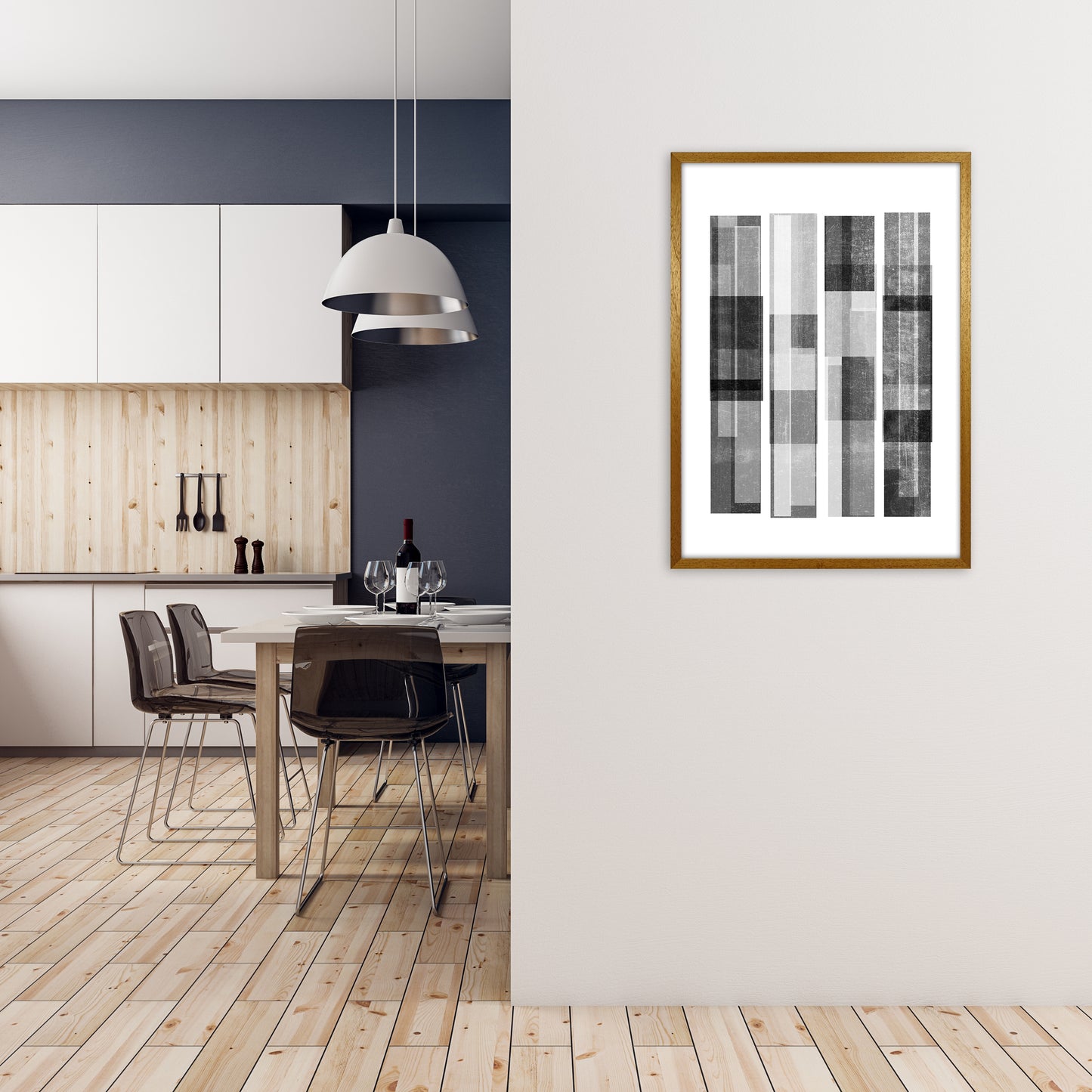 Black and White Abstract Negatives A1 Print Only
