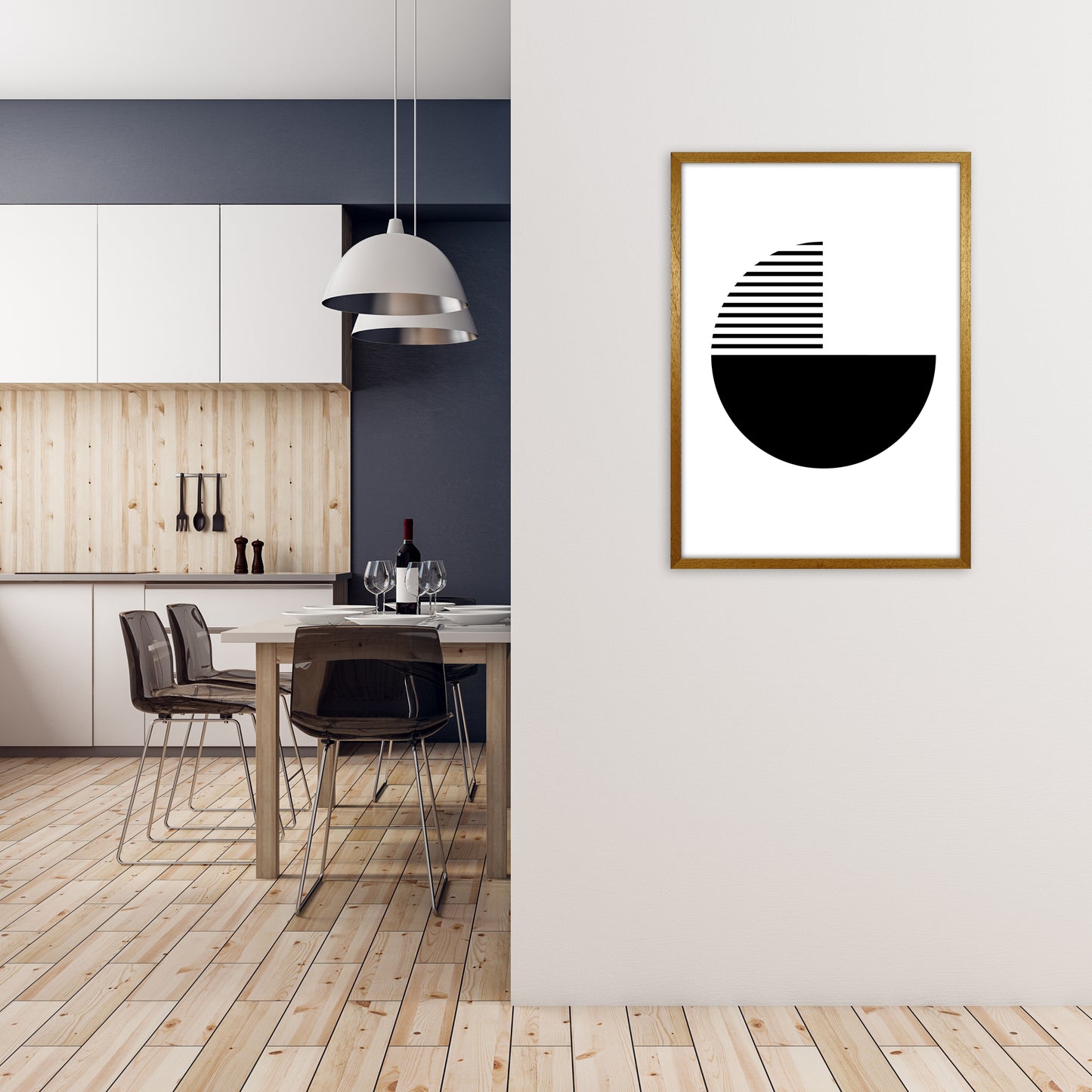 Mid Century Black Original A1 Print Only