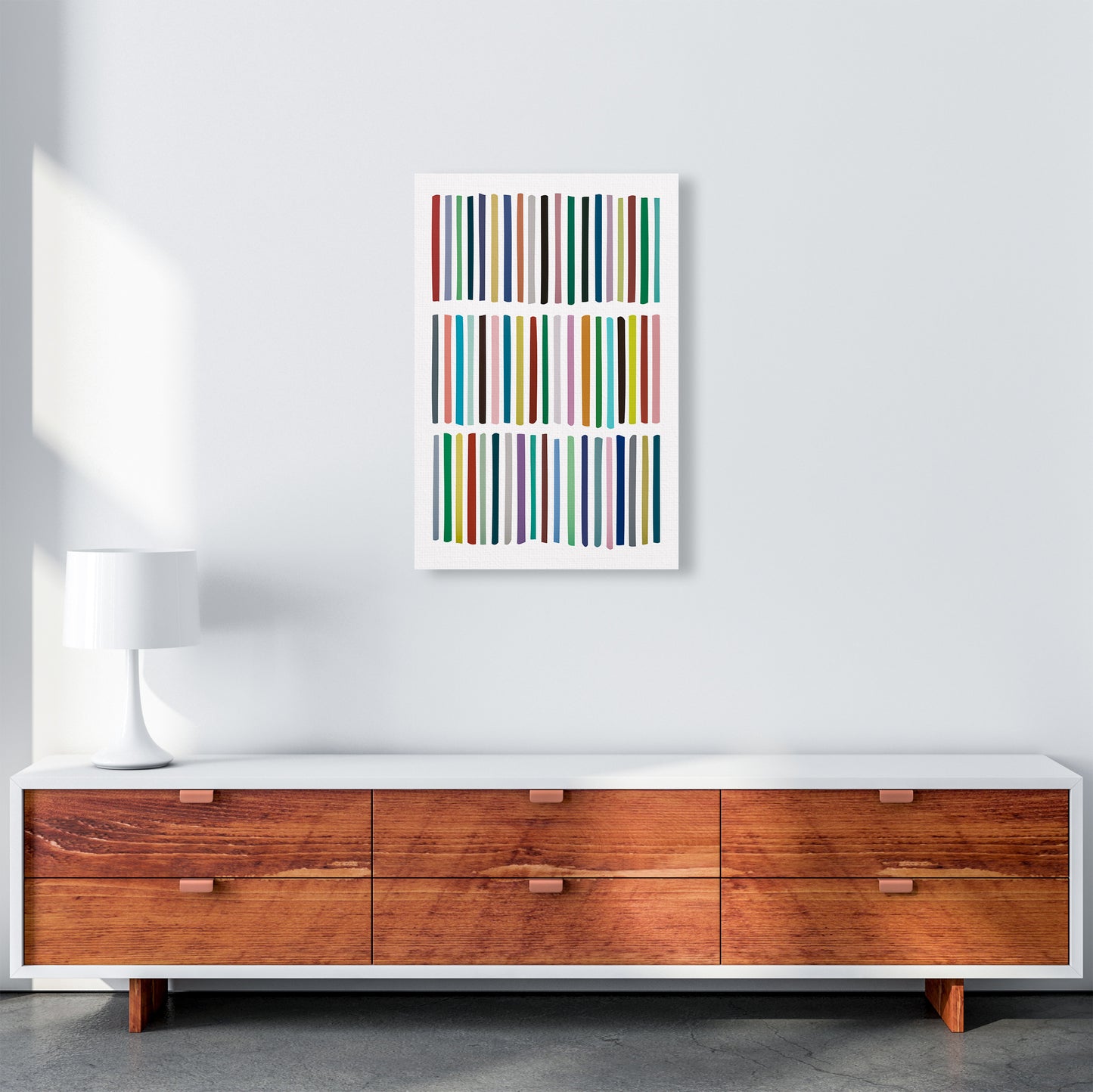 Scandinavian Lines Artwork Original A2 Canvas