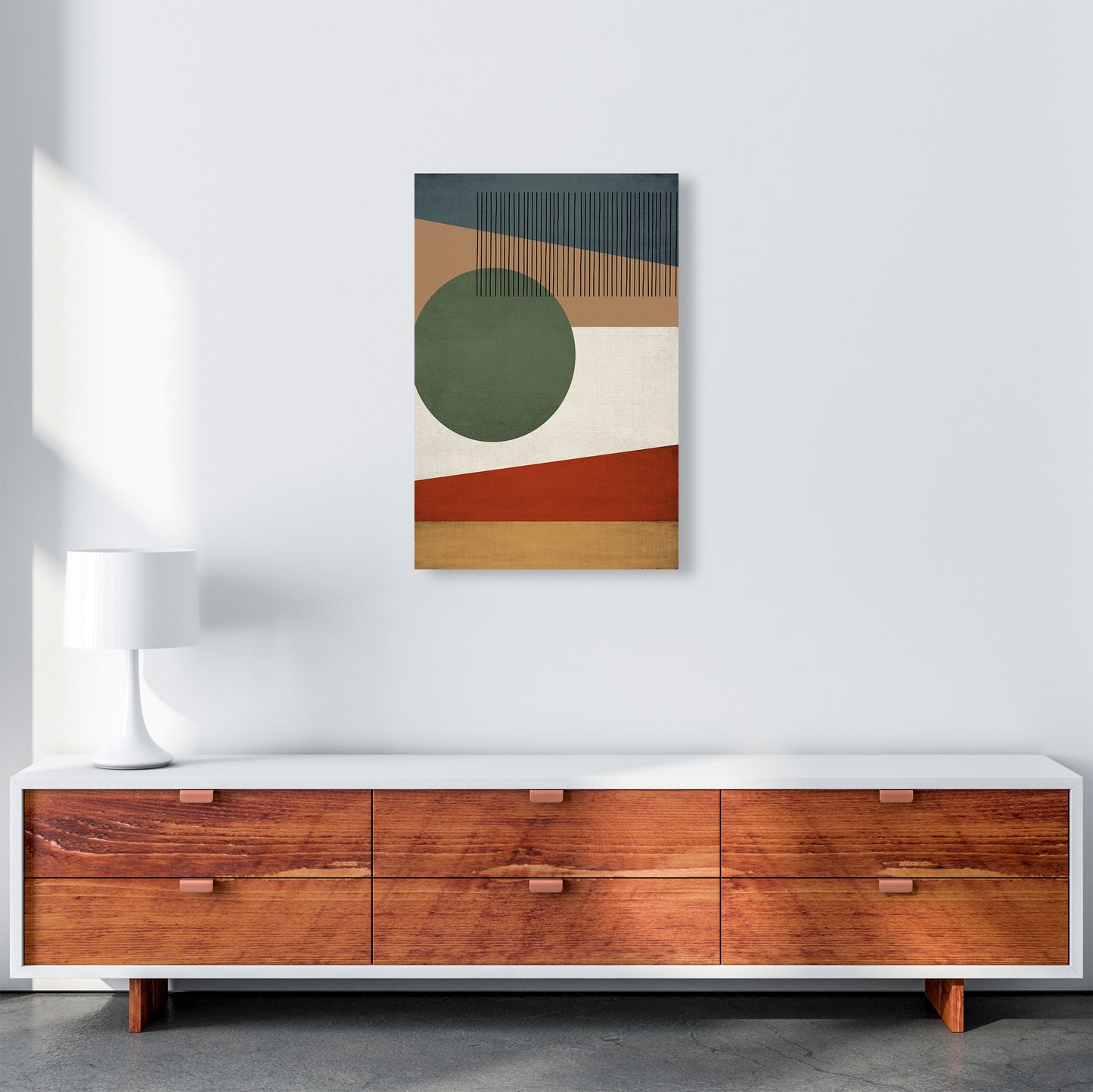 Abstract Wall Art Earth Tones A2 Canvas