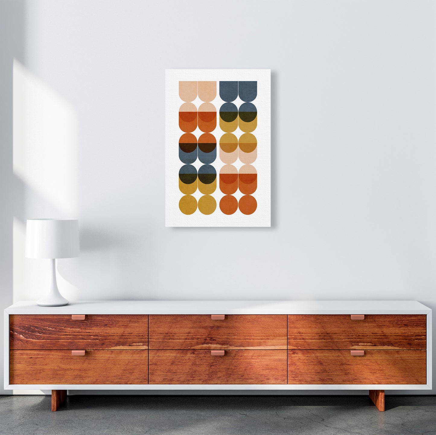 Mid Century Modern Set of 2 A Original A2 Canvas