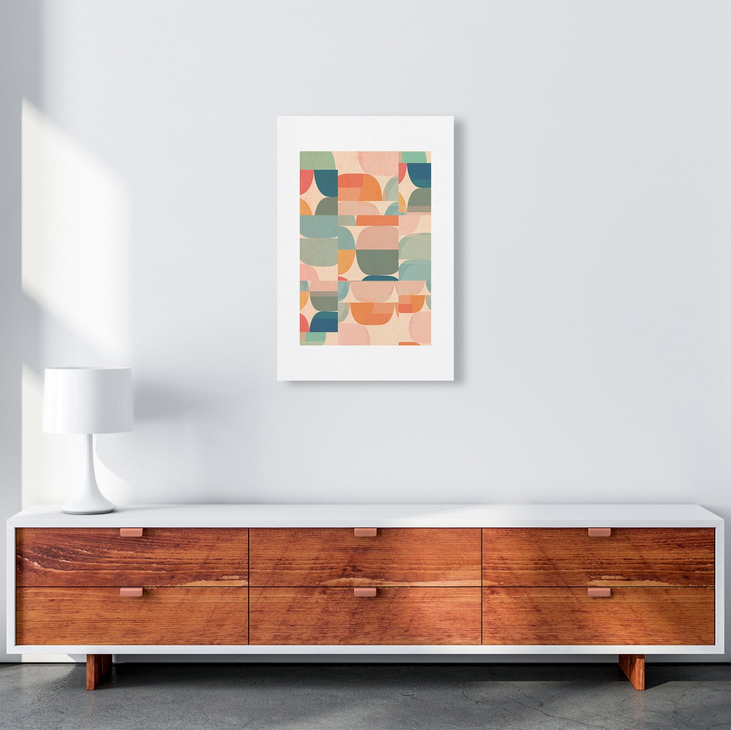 Abstract Prints Pastel A A2 Canvas