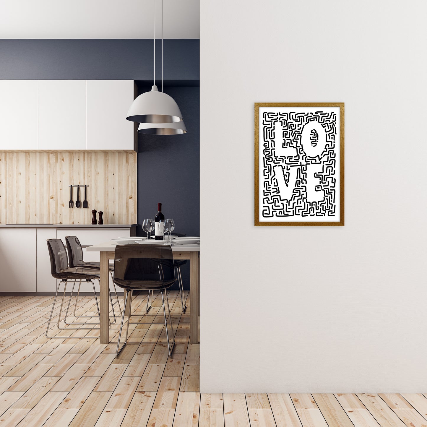 Doodle LOVE Print Original A2 Print Only