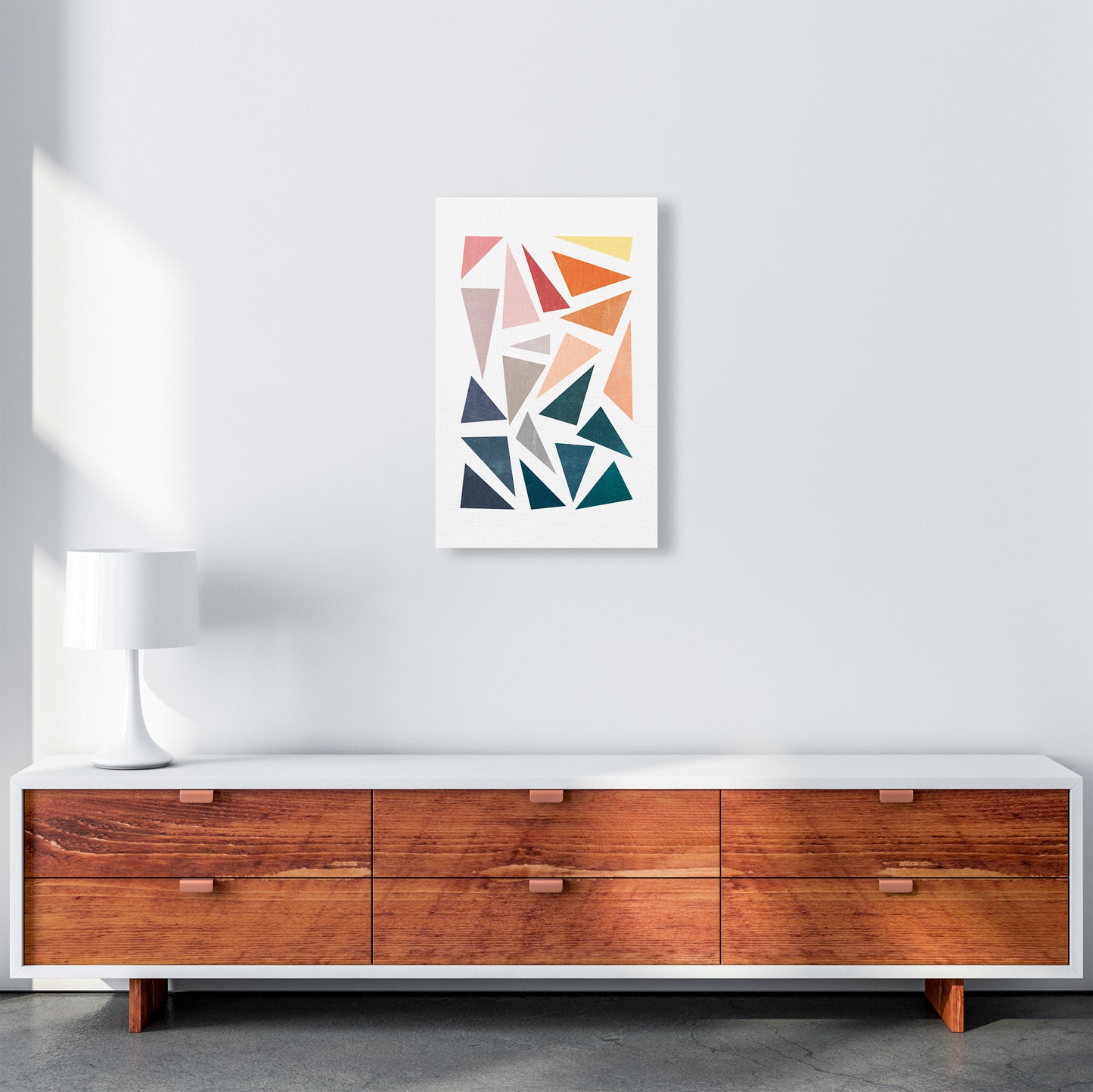 Abstract Colorful Geometric Prints Original A3 Canvas