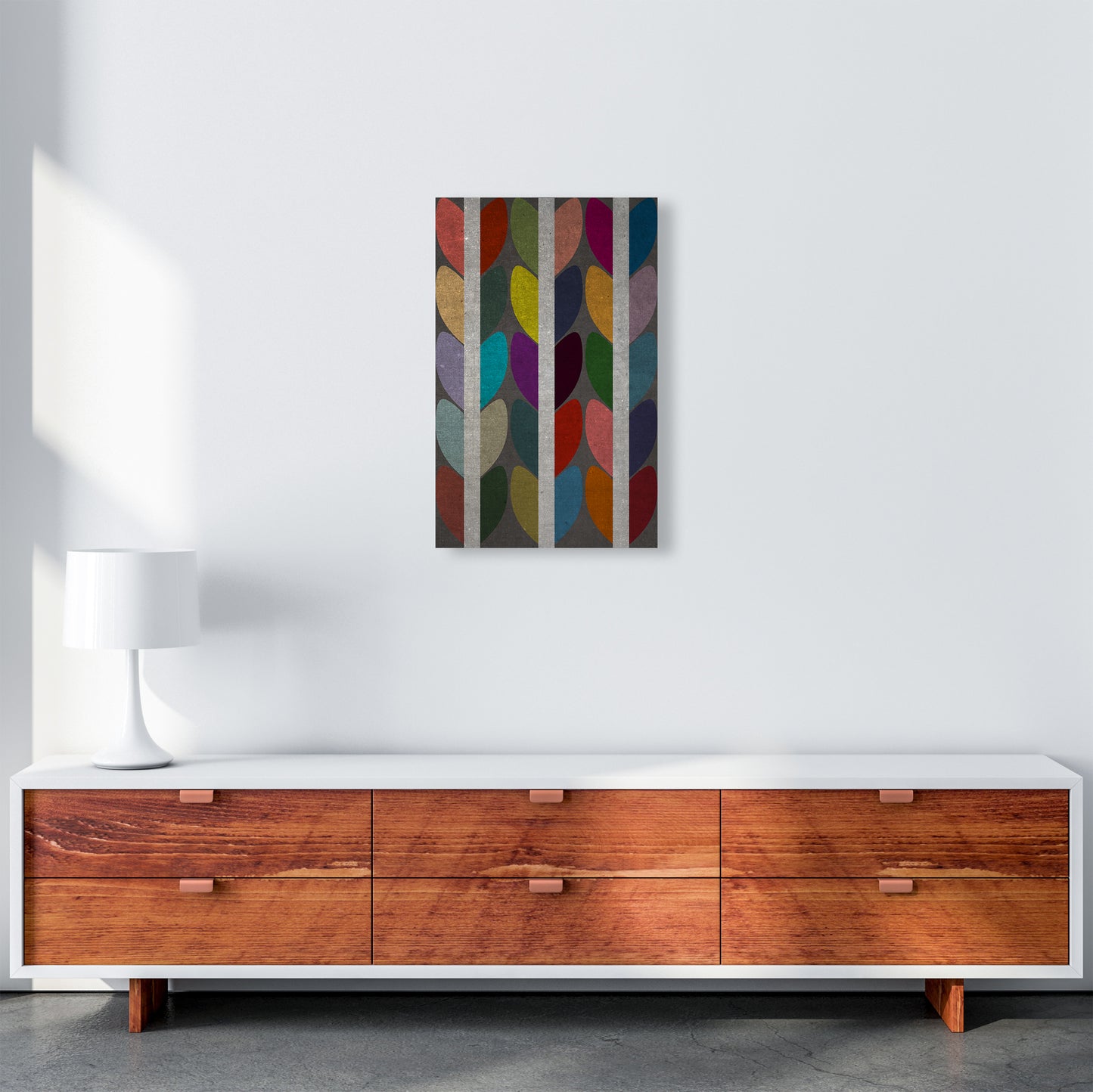 Scandinavian Wall Art Dark Original A3 Canvas