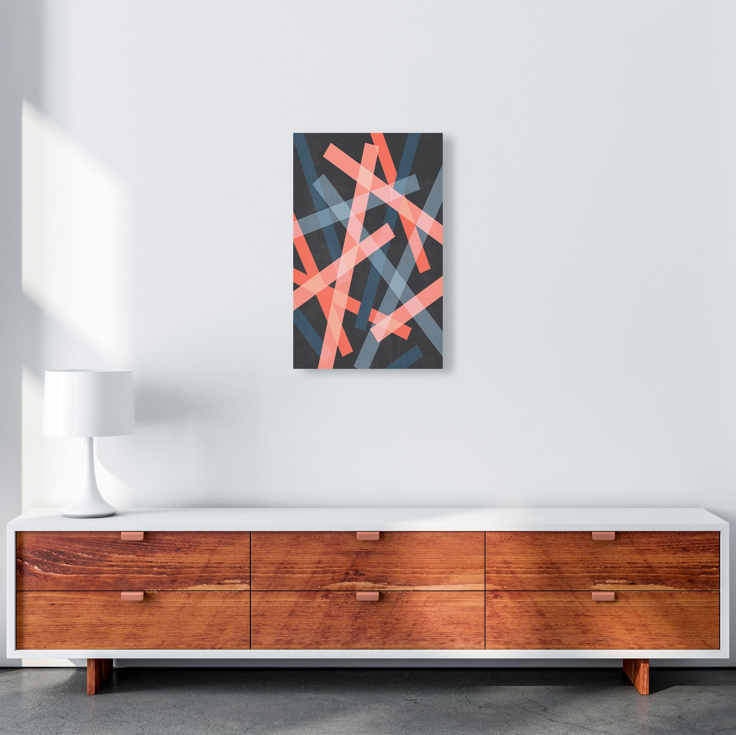 Abstract Colourful Print B A3 Canvas