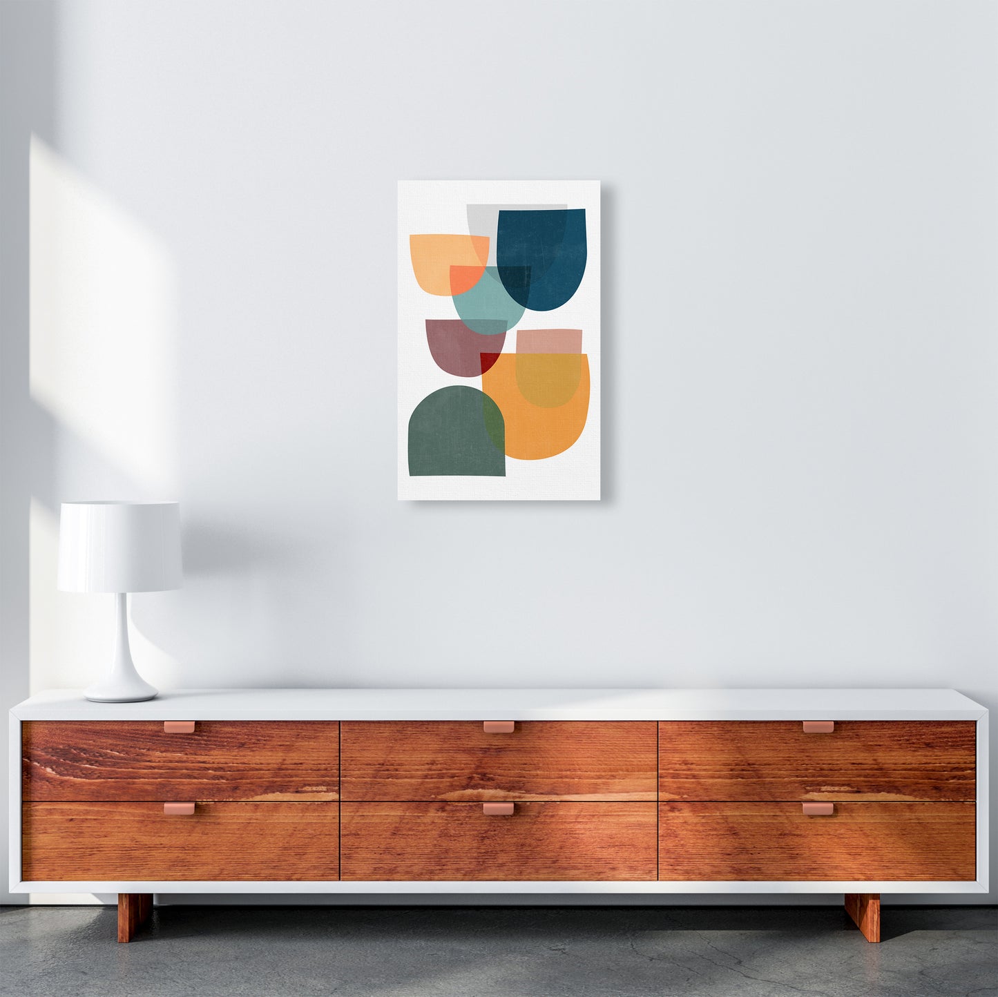 Mid Century Modern Colour A A3 Canvas