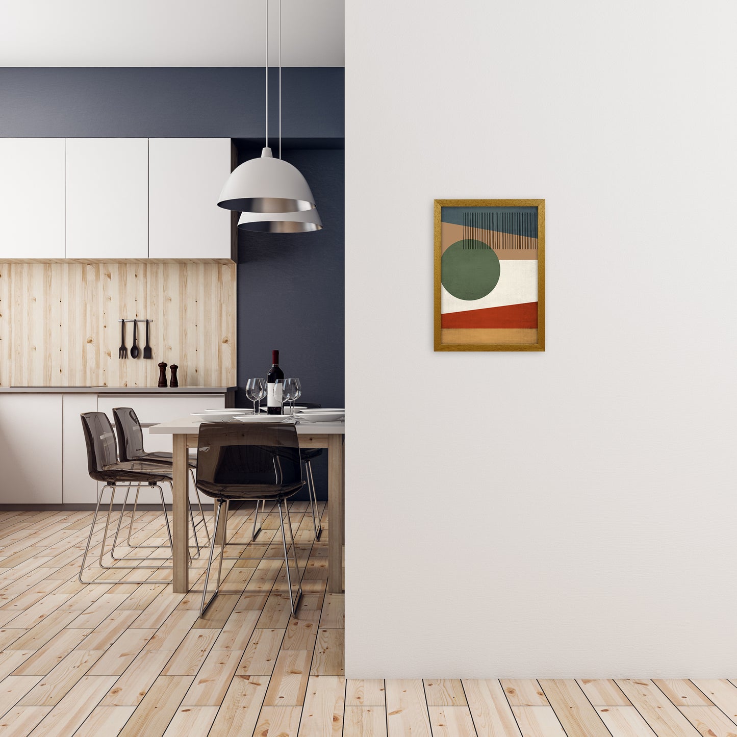Abstract Wall Art Earth Tones A3 Print Only