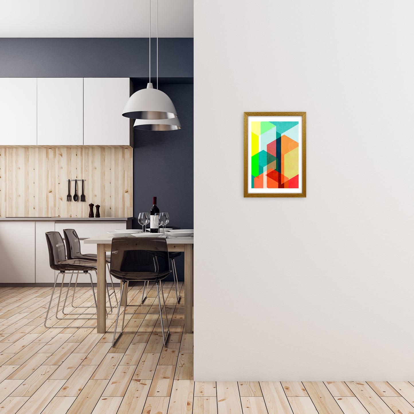 Bright Colourful Abstract Print B A3 Print Only