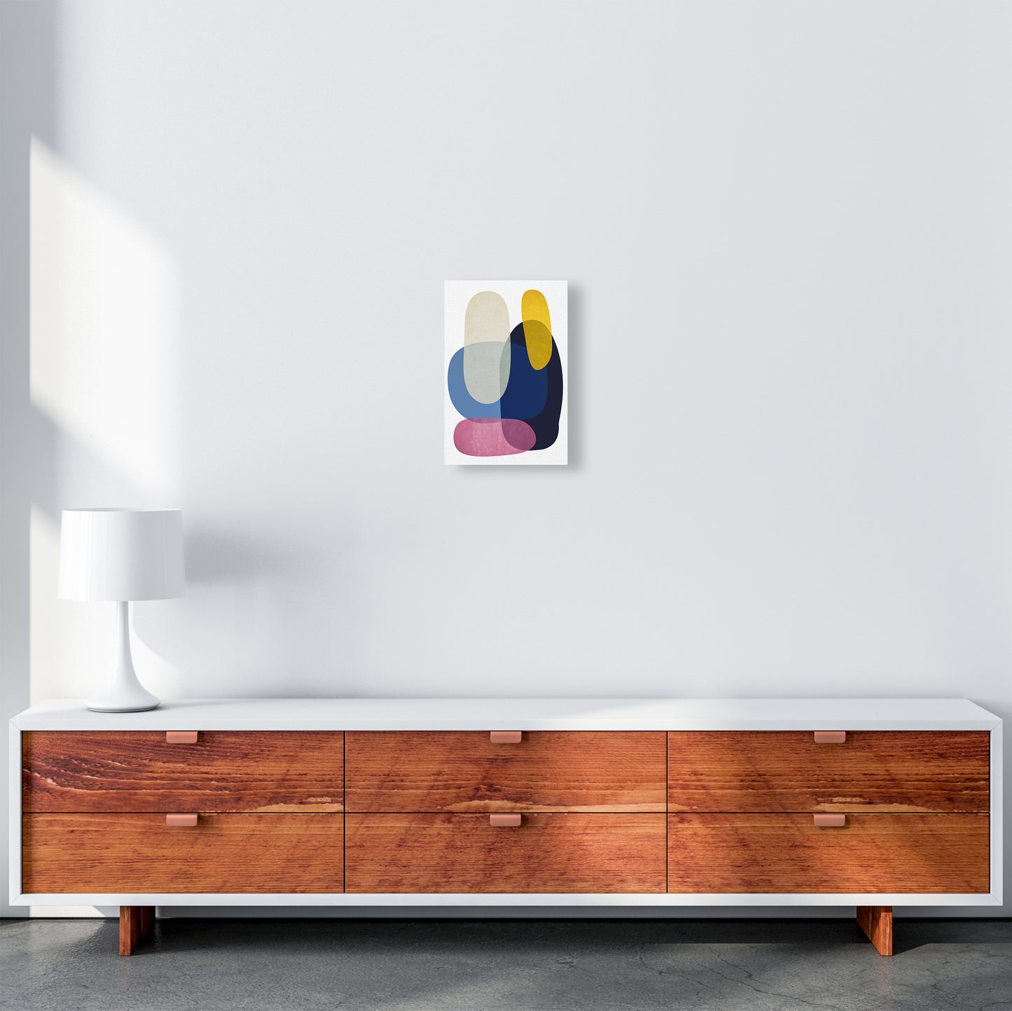 Abstract Pebbles 2 Original A4 Canvas