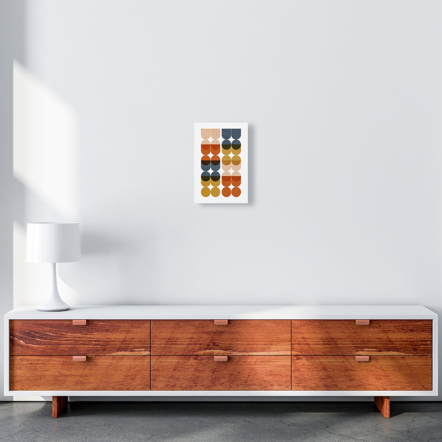 Mid Century Modern Colorful Original A4 Canvas
