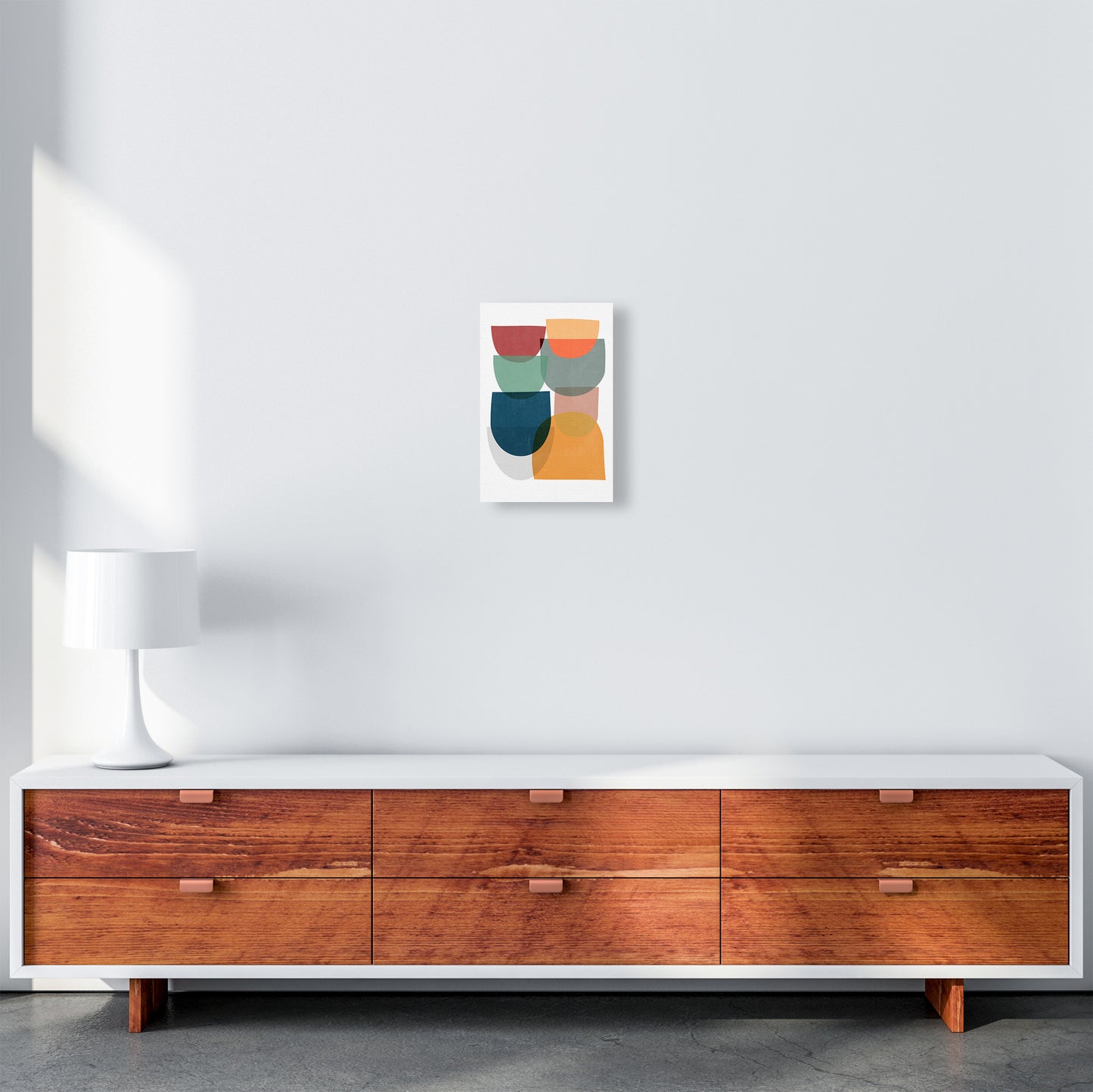 Mid Century Modern Colour B A4 Canvas