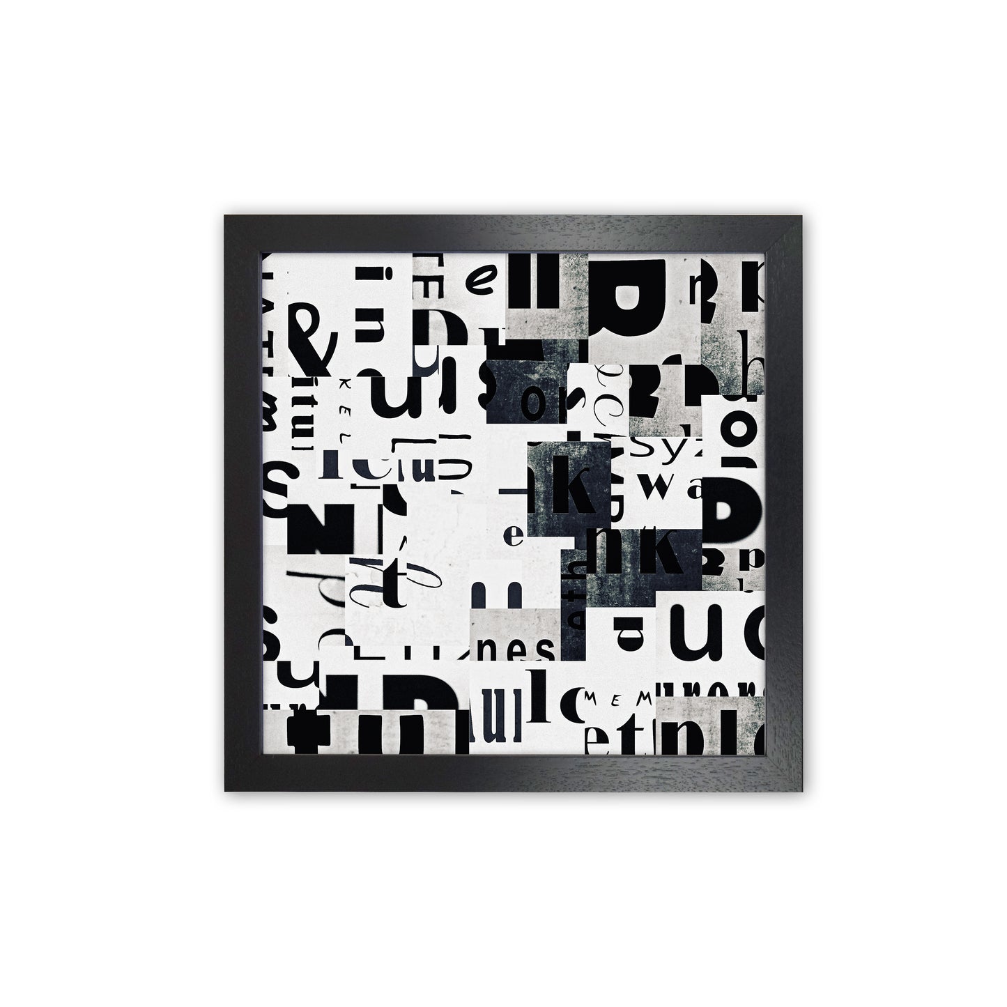 Black and White Typography Pair A Original Black Grain