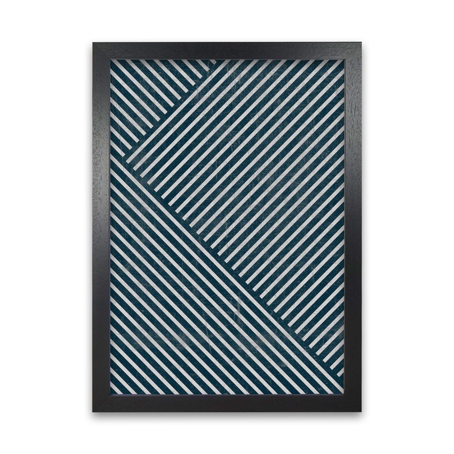 Navy Blue Set of 2 Abstract A Black Grain
