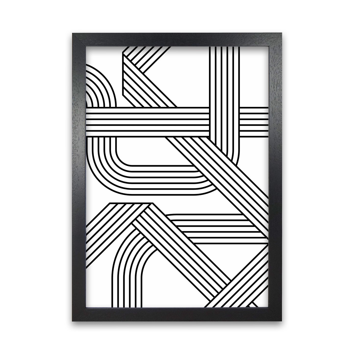 Black and White Geometric Patterns B Black Grain