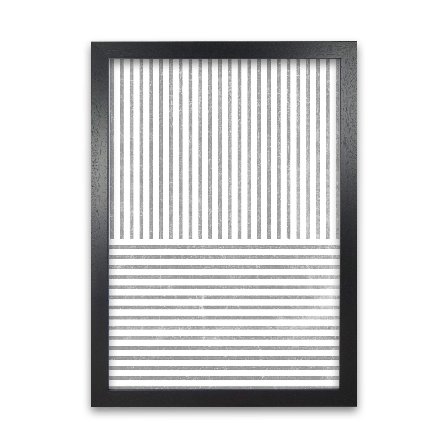 Mid Century Texture Lines C Black Grain