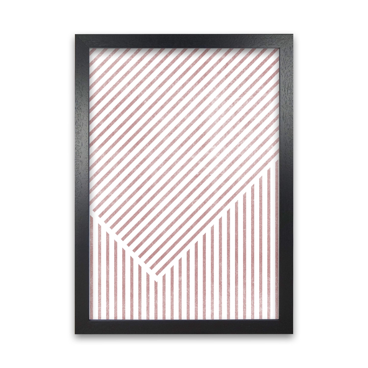 Set of Red Lines Modern Art B Black Grain