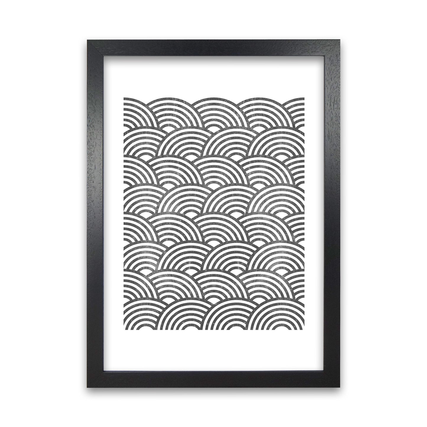 Art Deco Grunge Original Black Grain