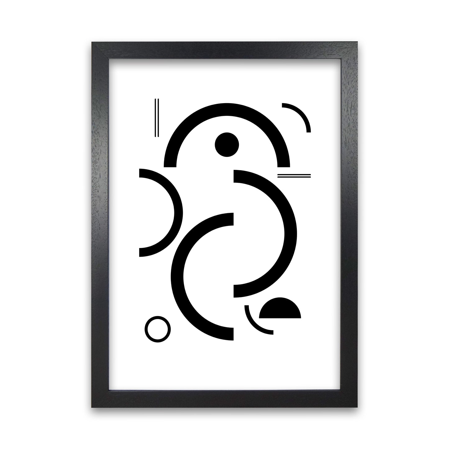 Bauhaus Black and White One Black Grain
