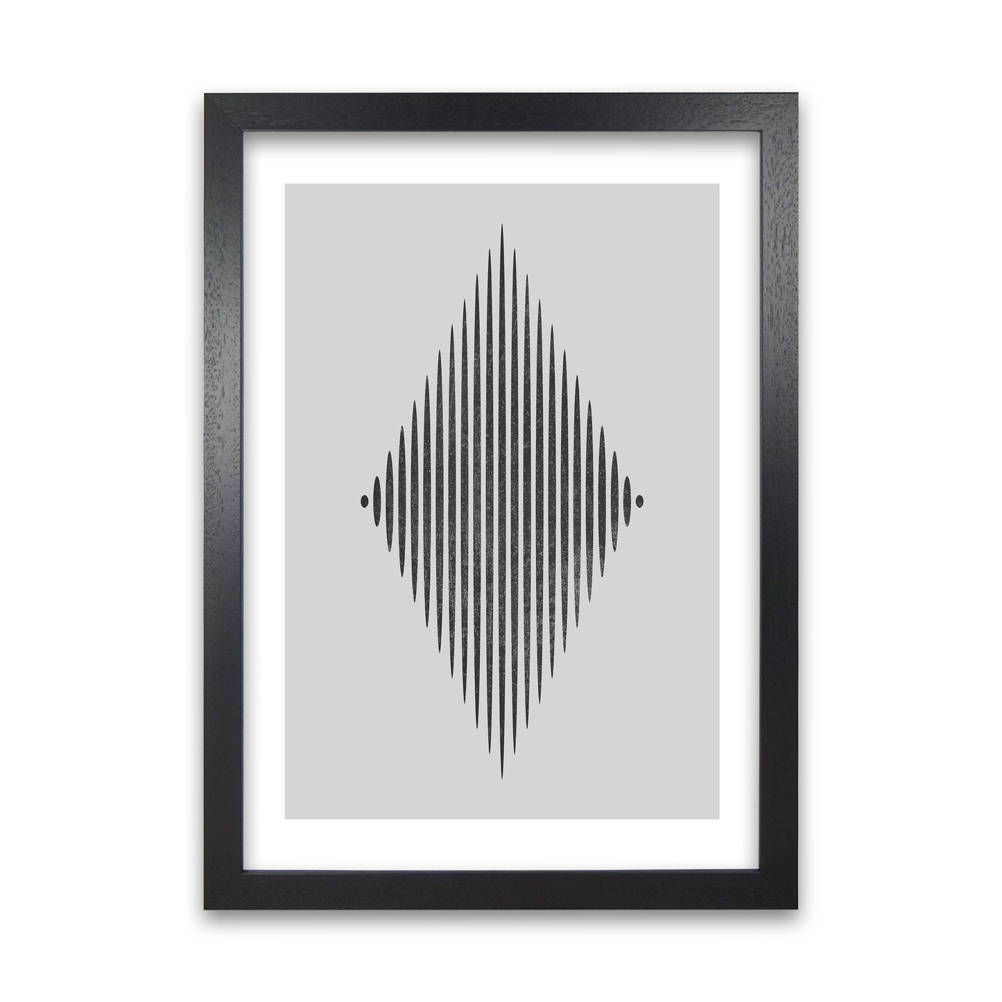 Black and White Lines Diamond Black Grain