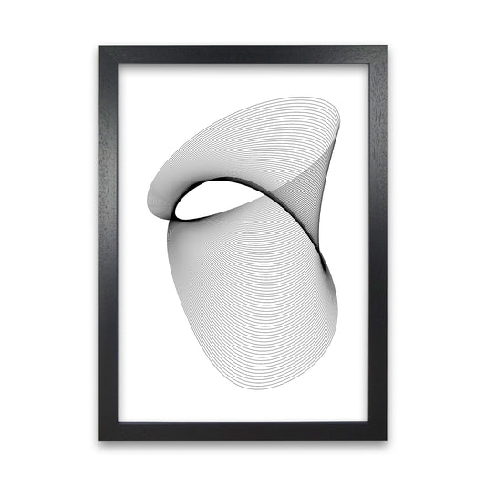 Geometric Modern Art Original Black Grain