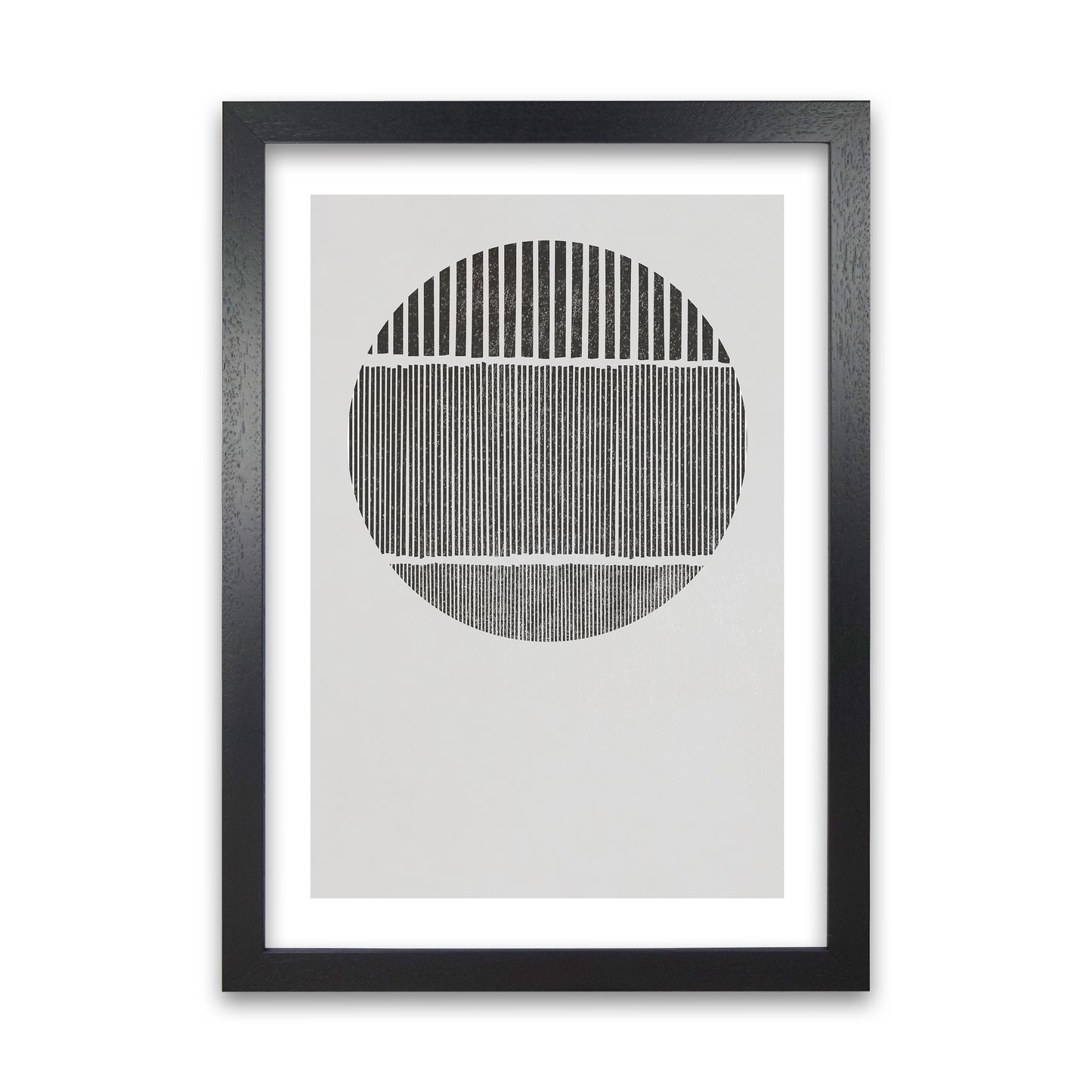 Mid Century Black and White Black Grain