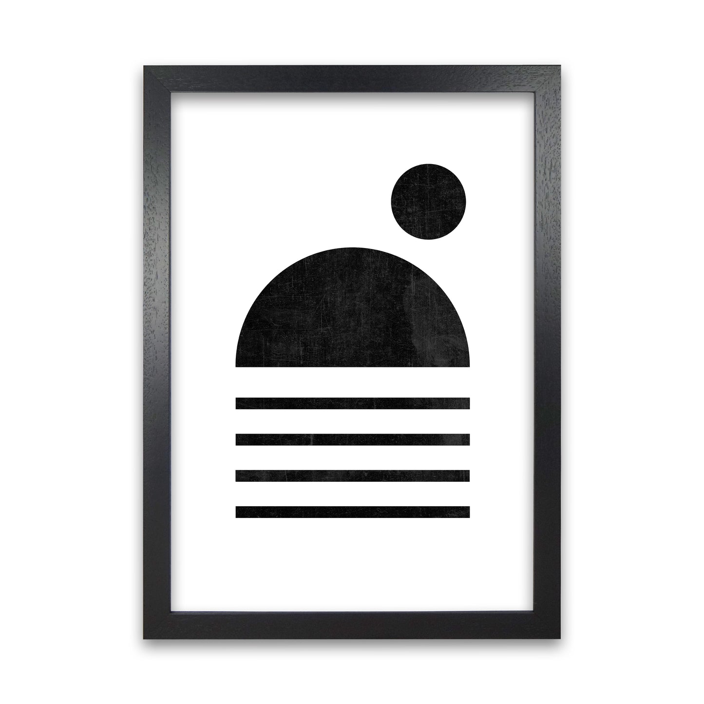 Mid Century with Black Dot Black Grain