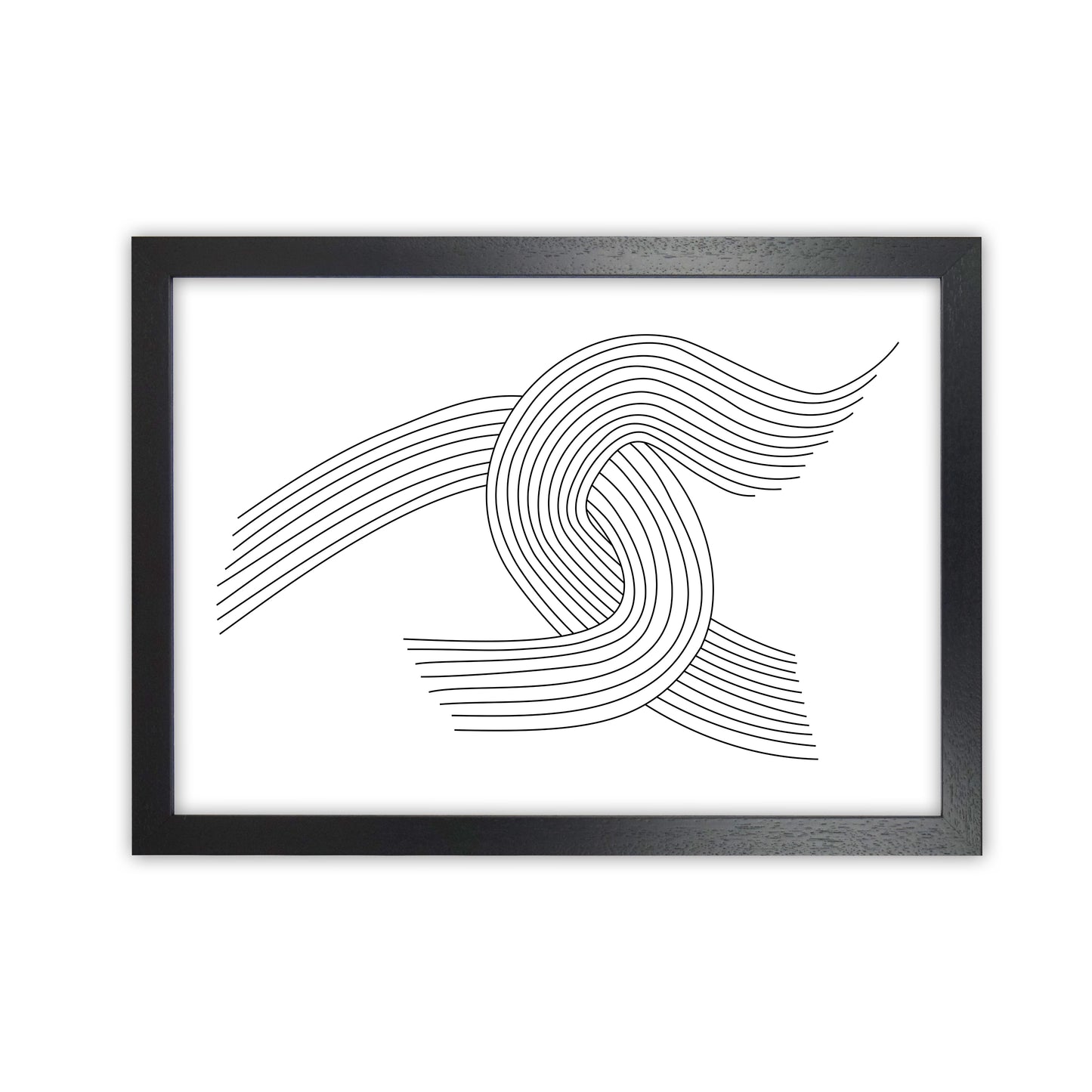 Minimalist Line Drawing Print Original Black Grain