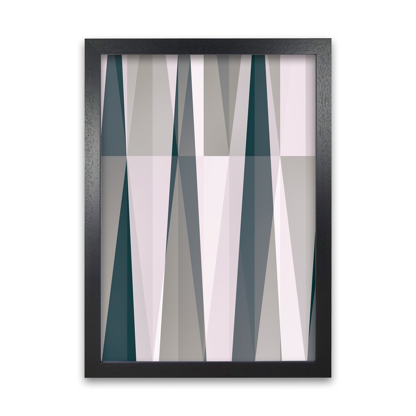 Mono Triangles Abstract Original Black Grain