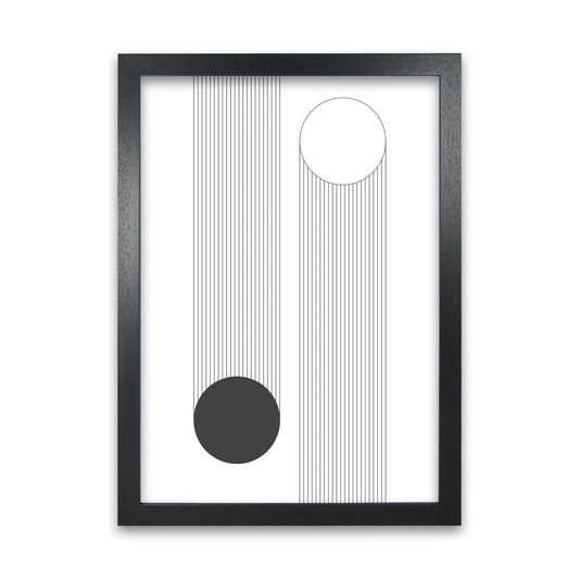 Mid Century Bauhaus Verticle Original Black Grain