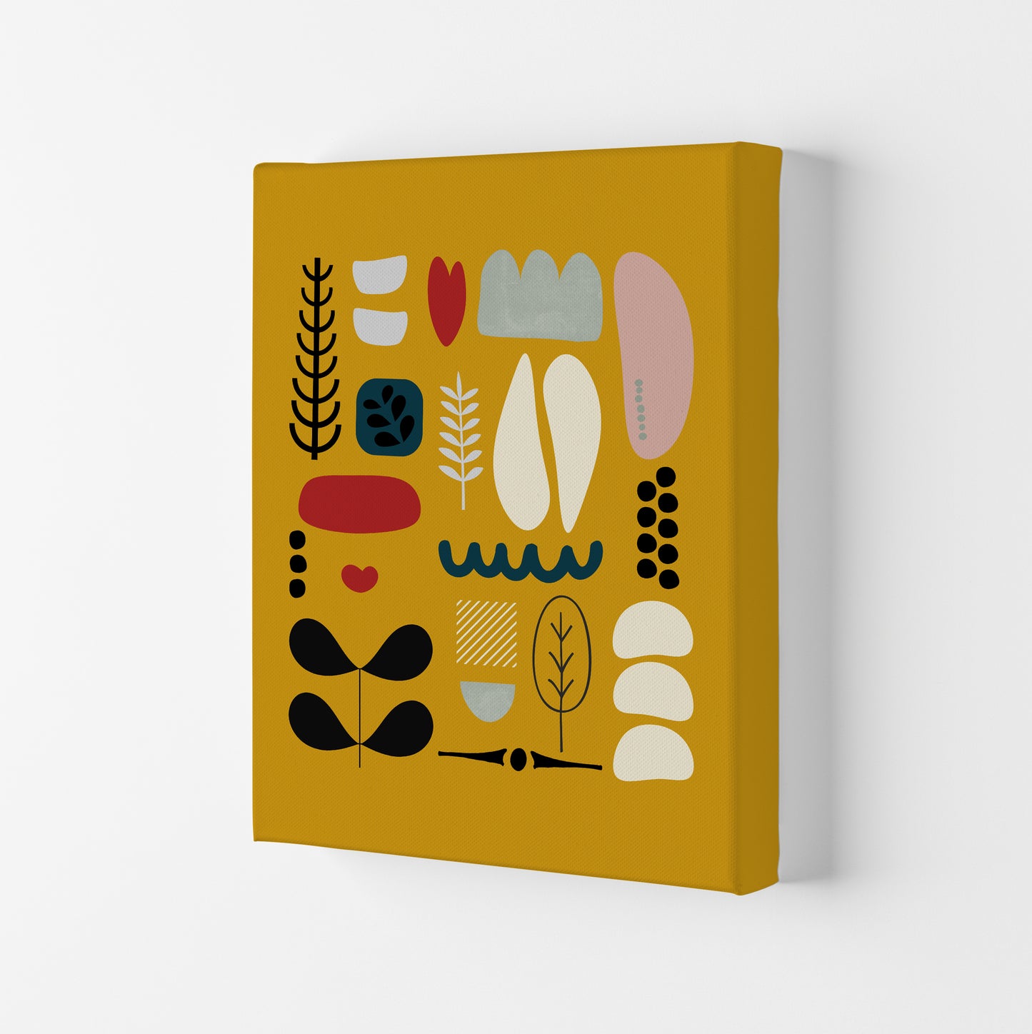 Scandinavian Shapes Artwork Original Canvas