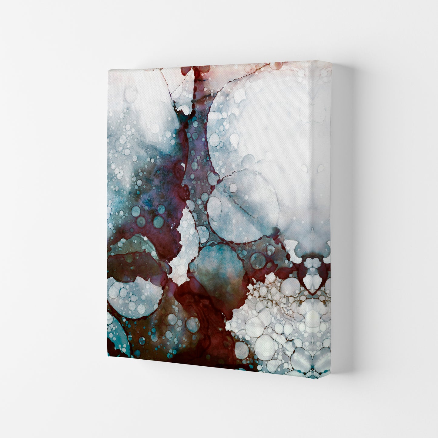 Watercolor Circles Portrait Original Canvas