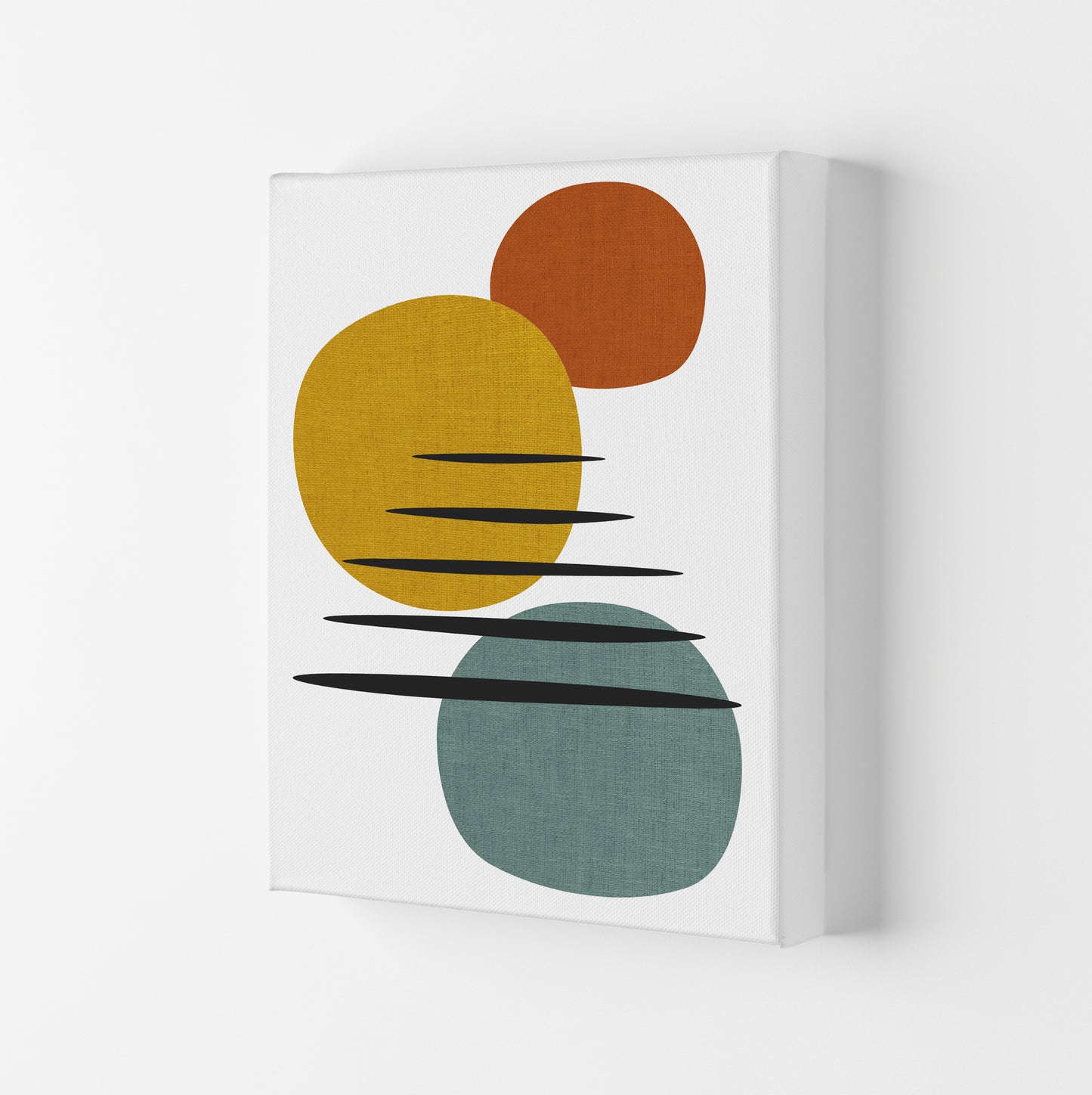 Mid Century Set of 2 A Original Canvas