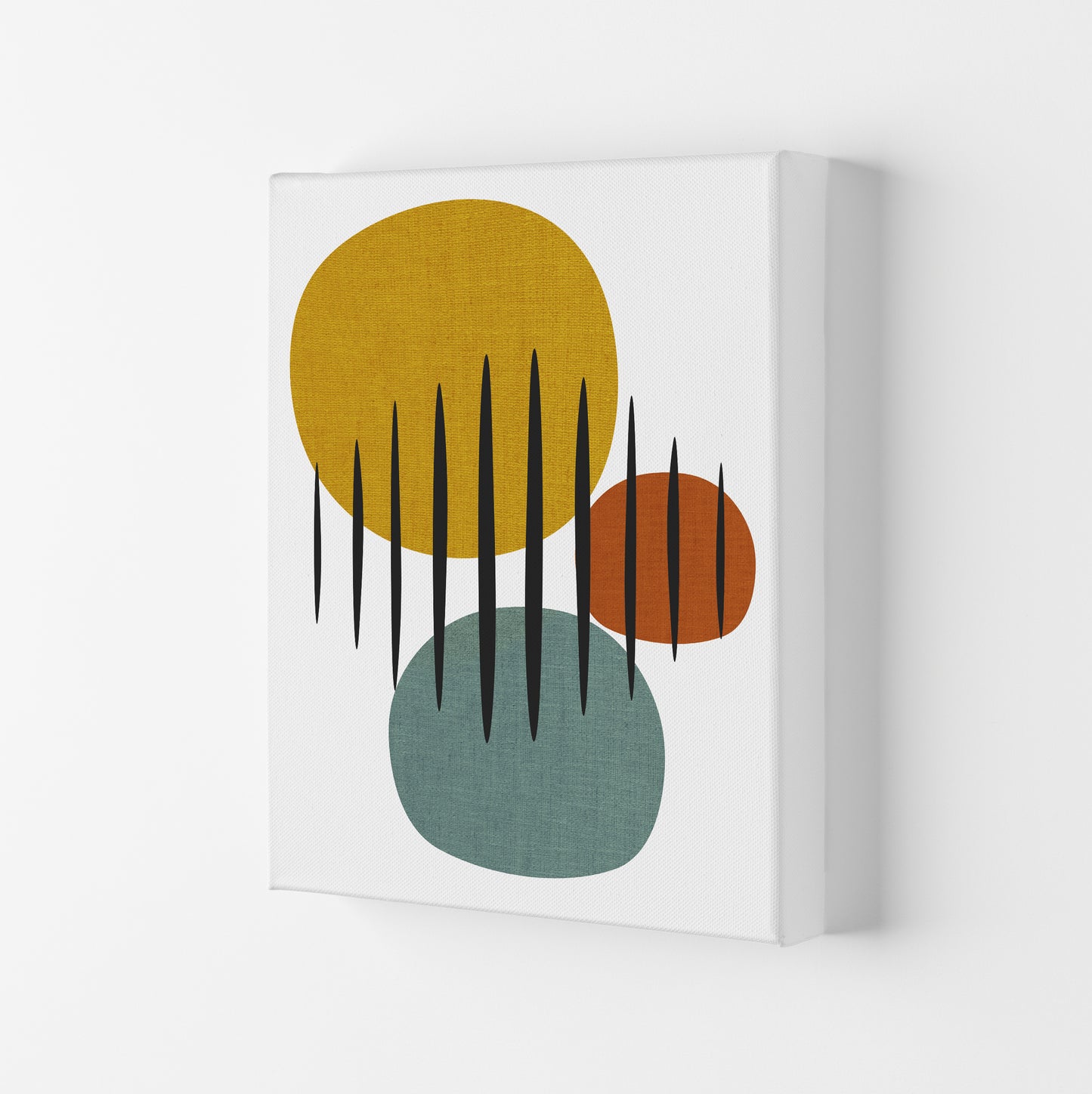 Mid Century Set of 2 B Original Canvas