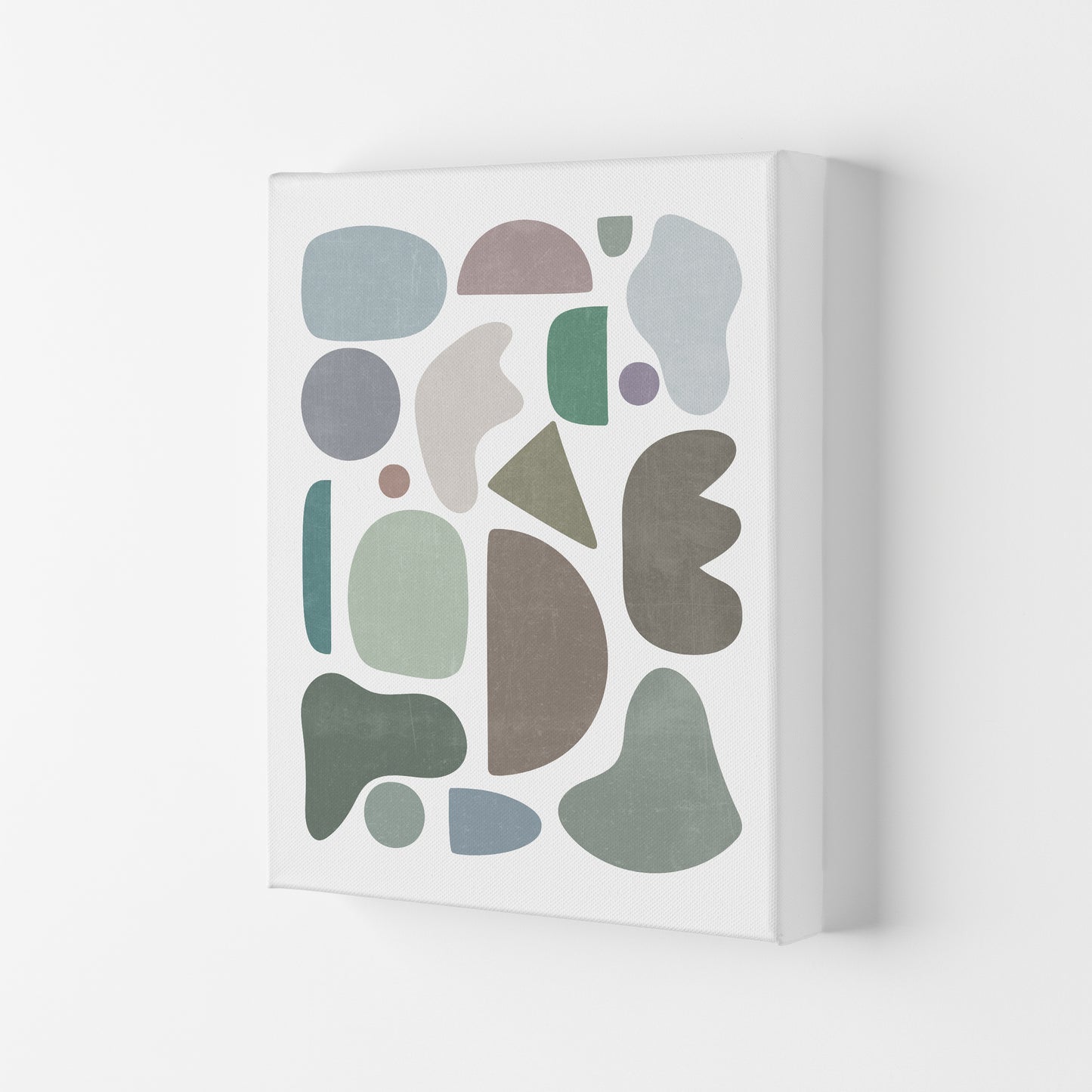 Abstract Terrazzo Shapes A Canvas