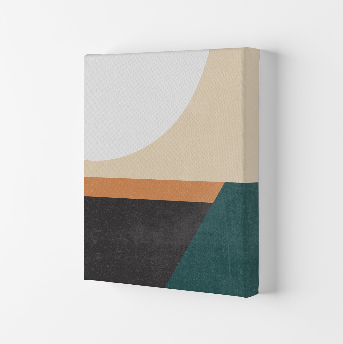 Colourful Mid Century Modern Print A Canvas