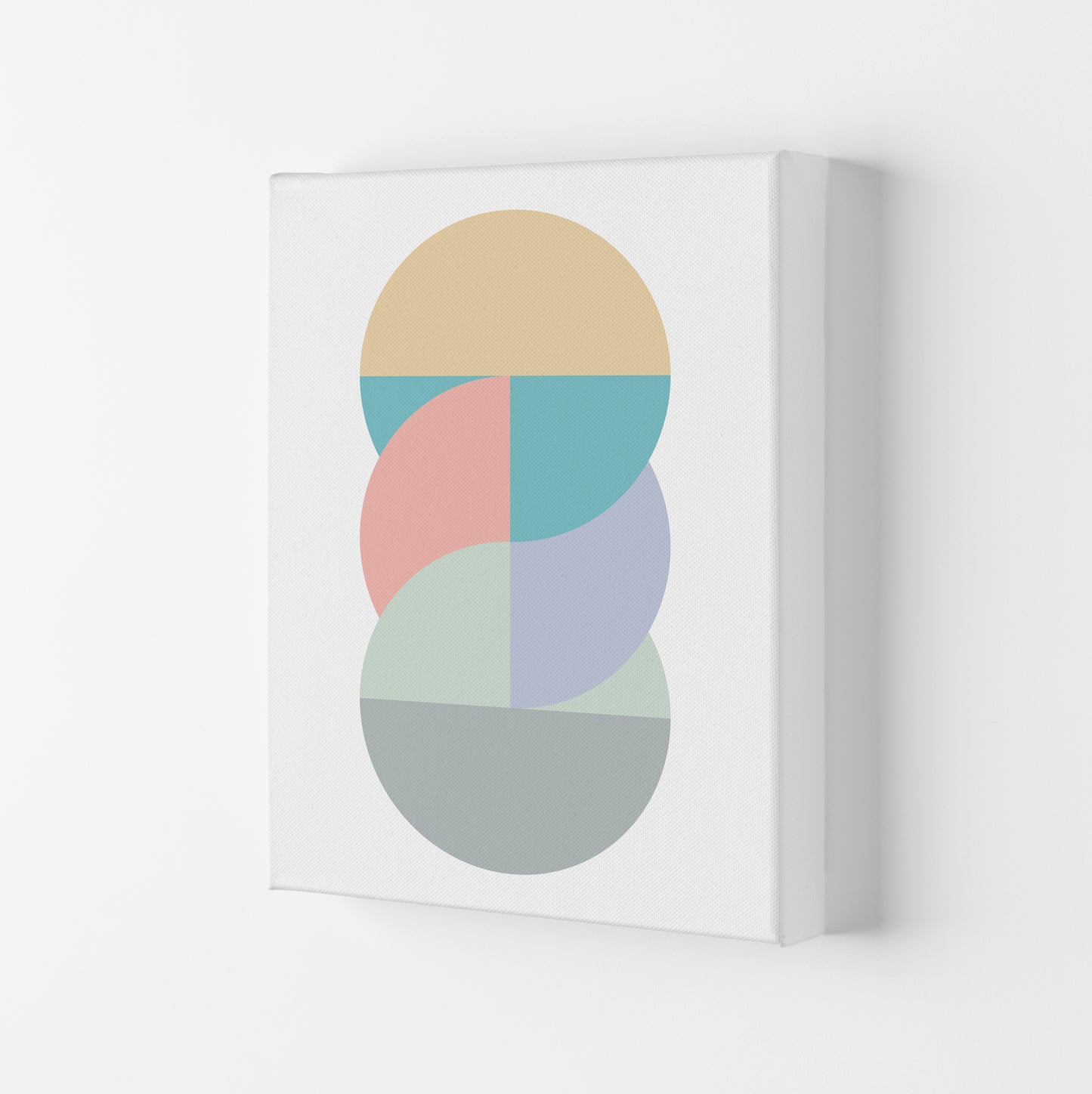 Abstract Pastel Nursery Print B Canvas