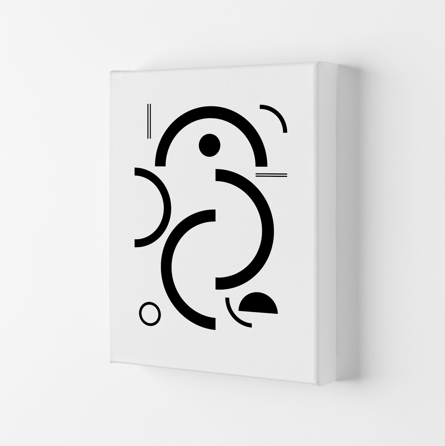 Bauhaus Black and White One Canvas