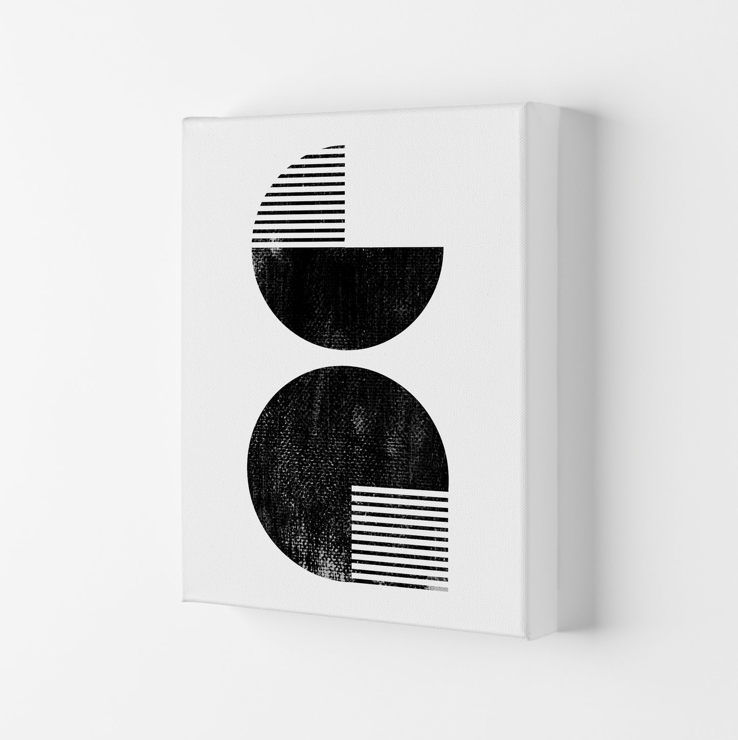 Black and White Mid Century Canvas